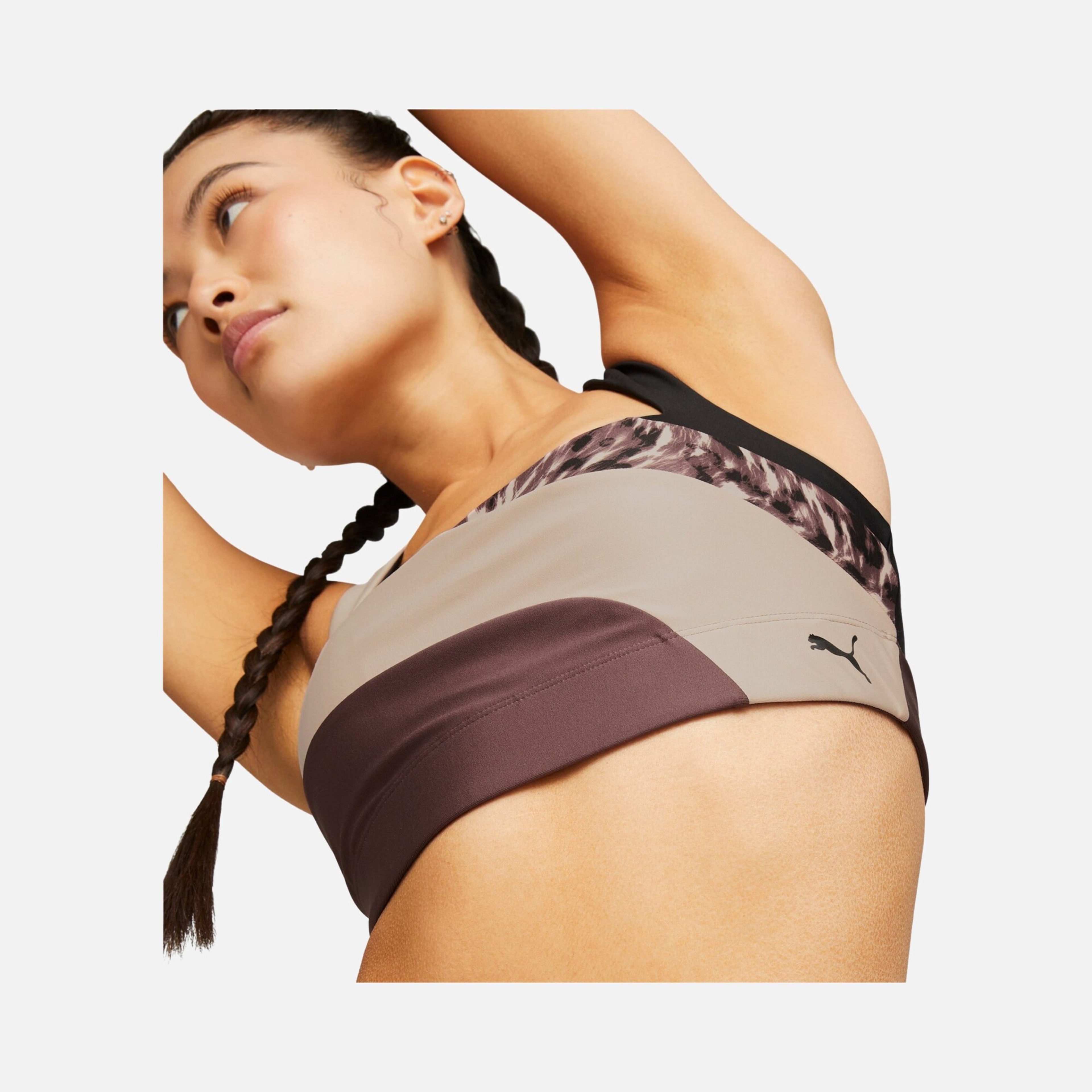 Puma Safari Glam Mid Impact Running Kadın Bra