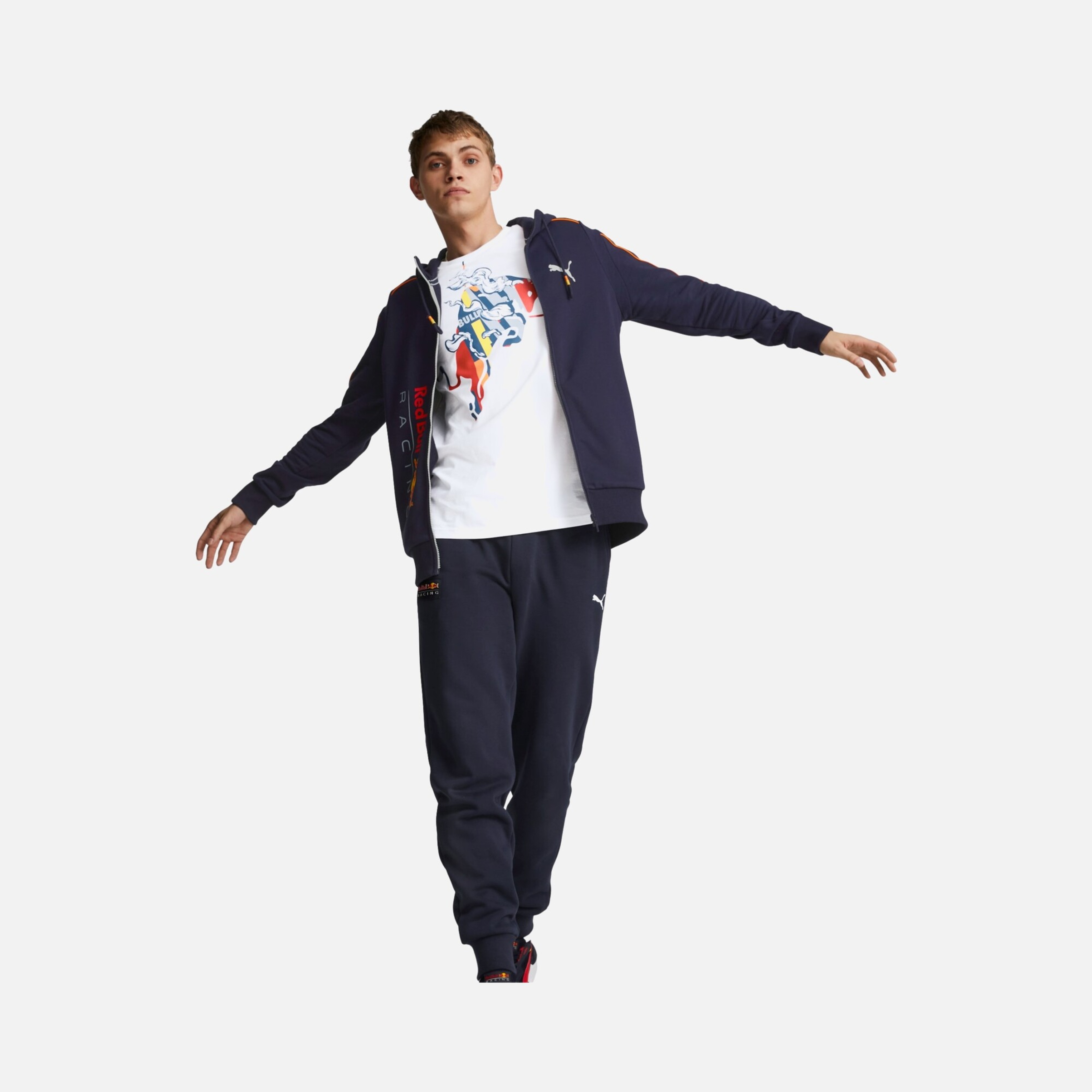 Puma Red Bull Racing MT7 Full-Zip Hoodie Erkek Sweatshirt | Barçın