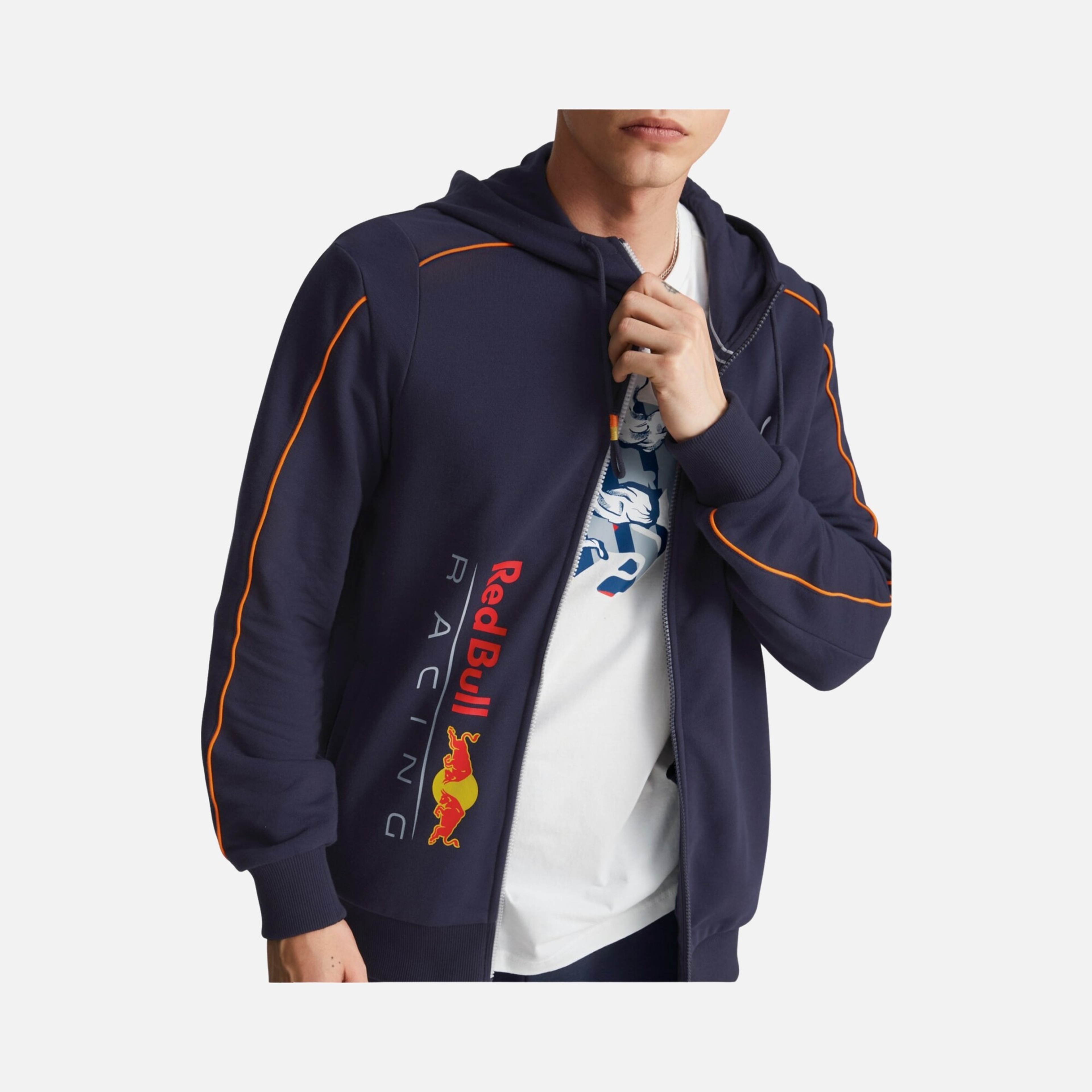 Puma Red Bull Racing MT7 Full-Zip Hoodie Erkek Sweatshirt | Barçın