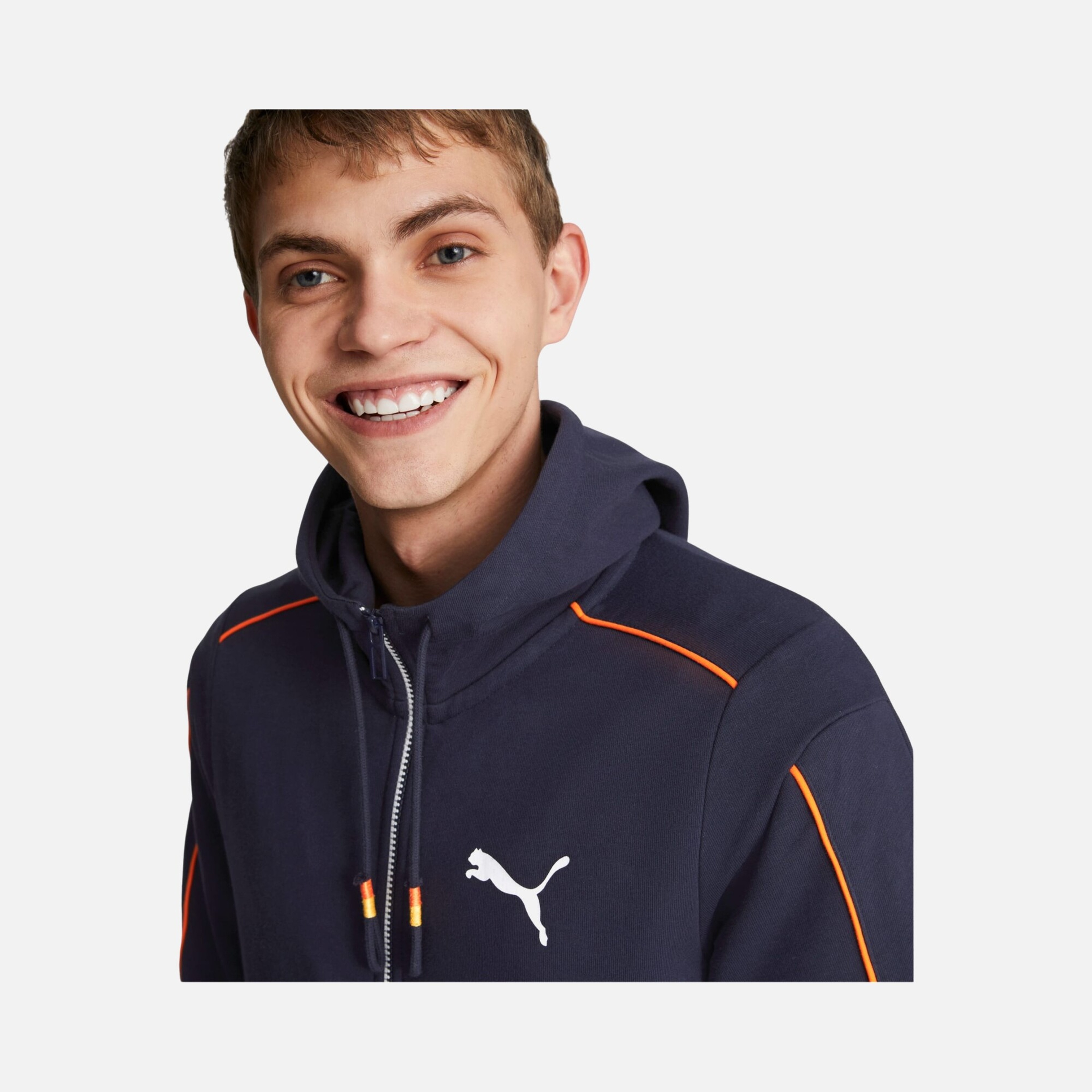 Puma Red Bull Racing MT7 Full-Zip Hoodie Erkek Sweatshirt | Barçın