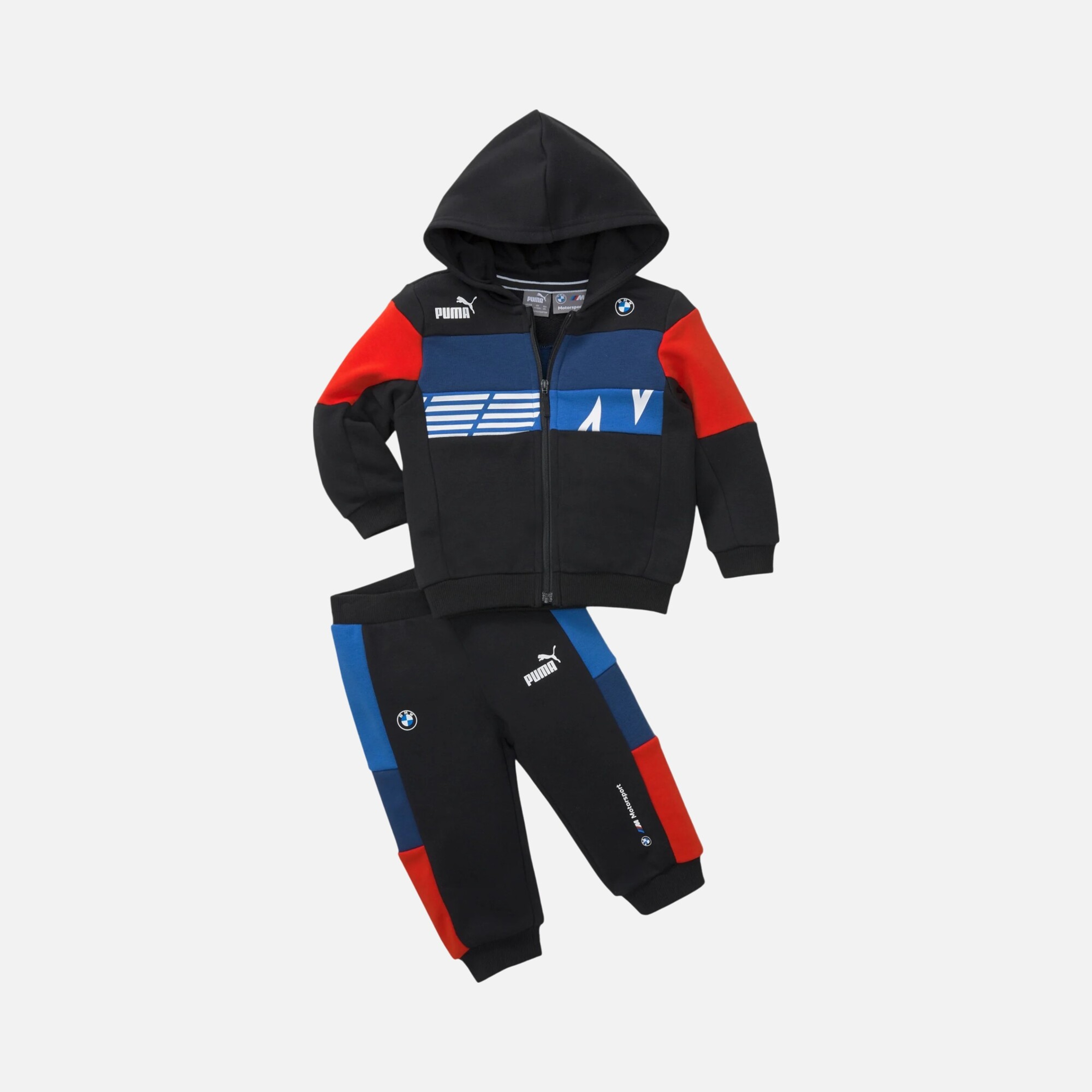 Puma BMW M Motorsport Full-Zip Hoodie Bebek Eşofman Takımı