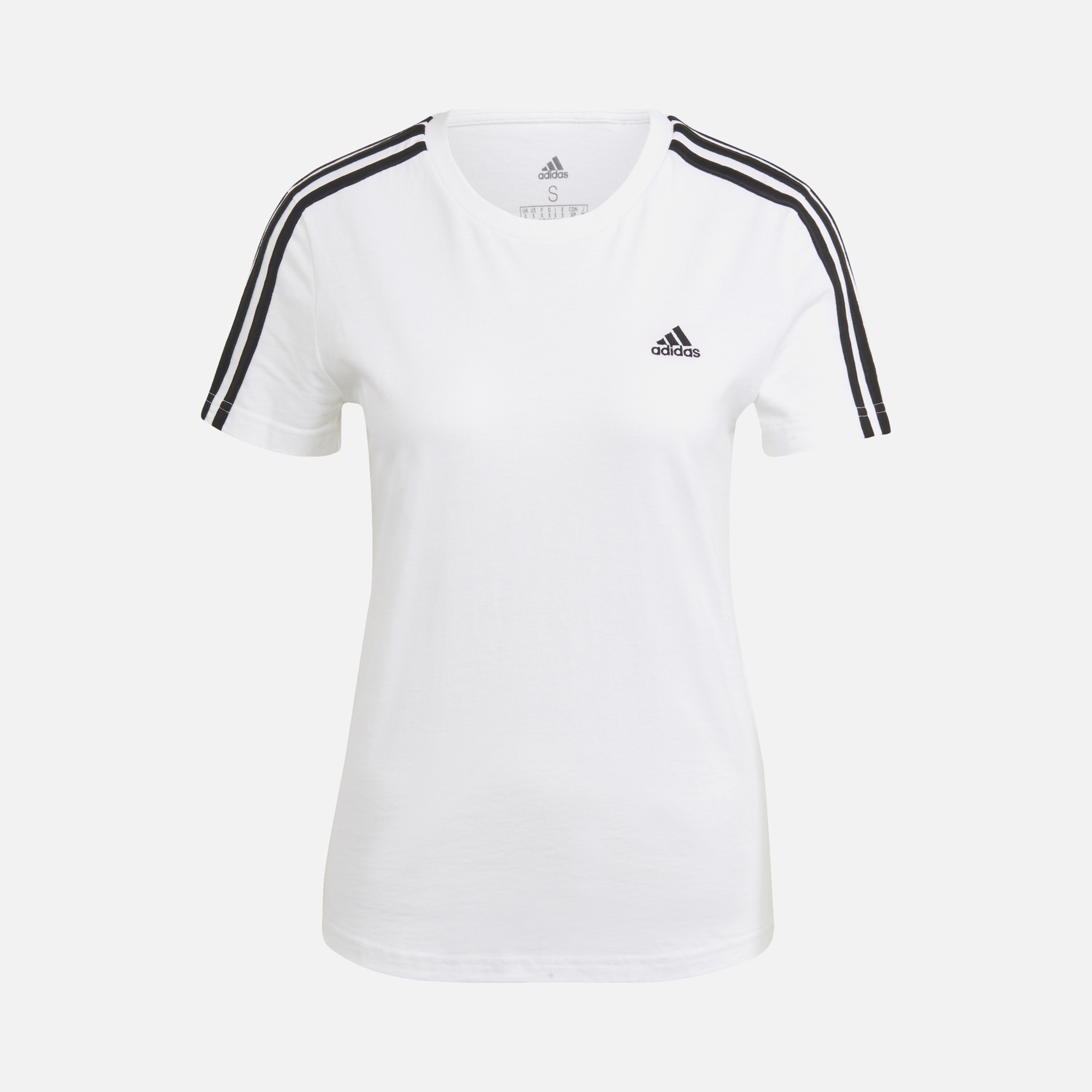 adidas Essentials Slim 3-Stripes Short-Sleeve Kadın Tişört