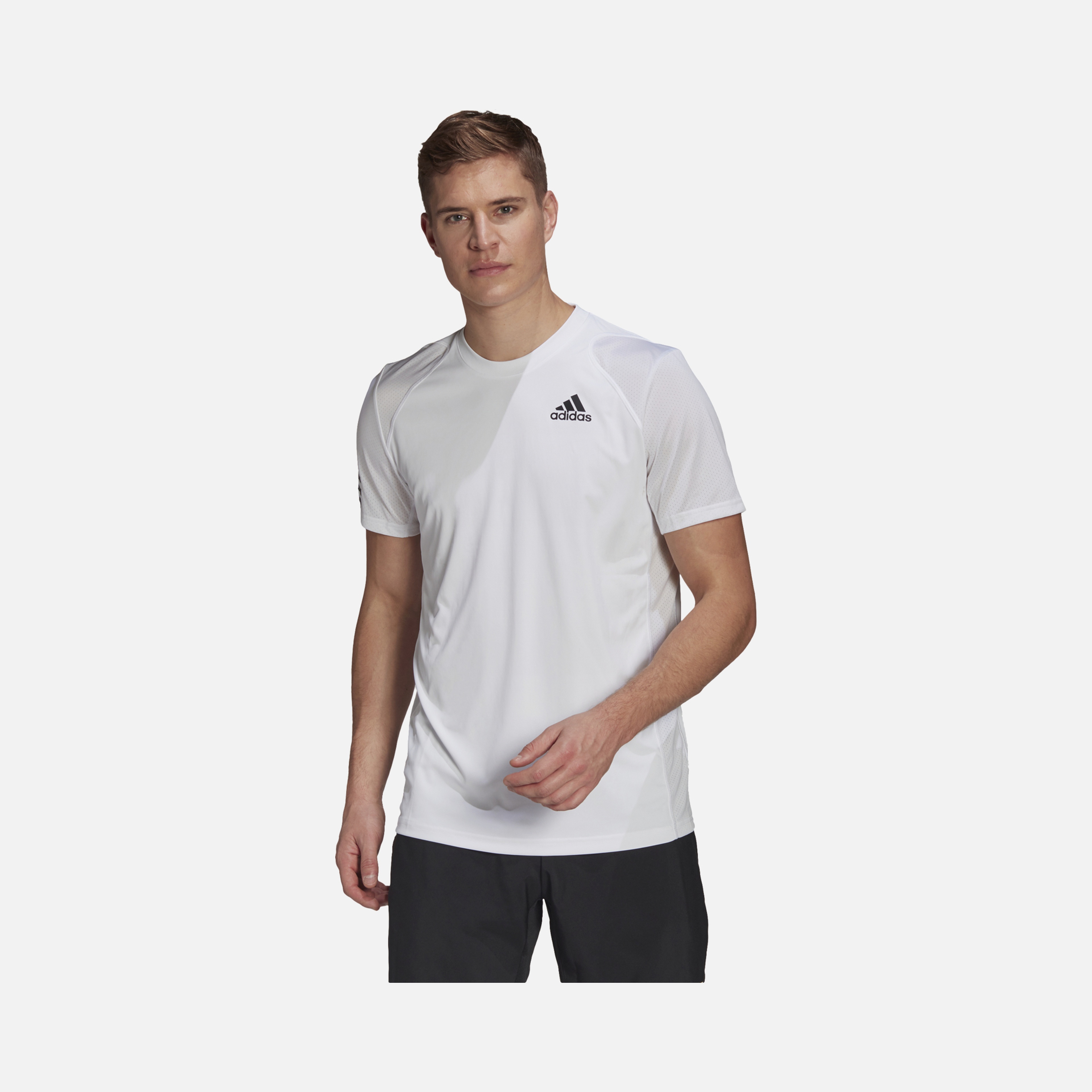 adidas Club Tennis 3-Stripes Short-Sleeve Erkek Tişört