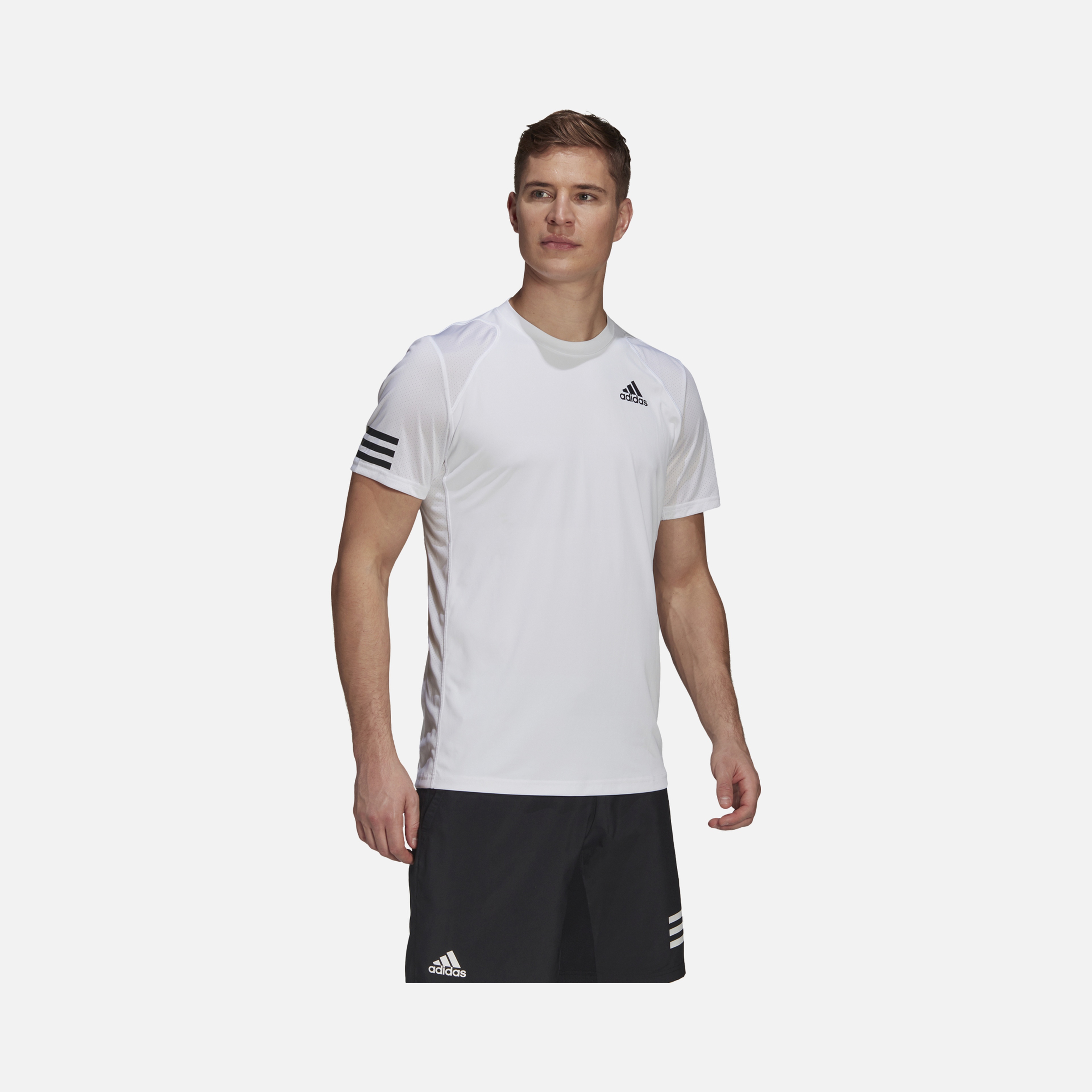 adidas Club Tennis 3-Stripes Short-Sleeve Erkek Tişört