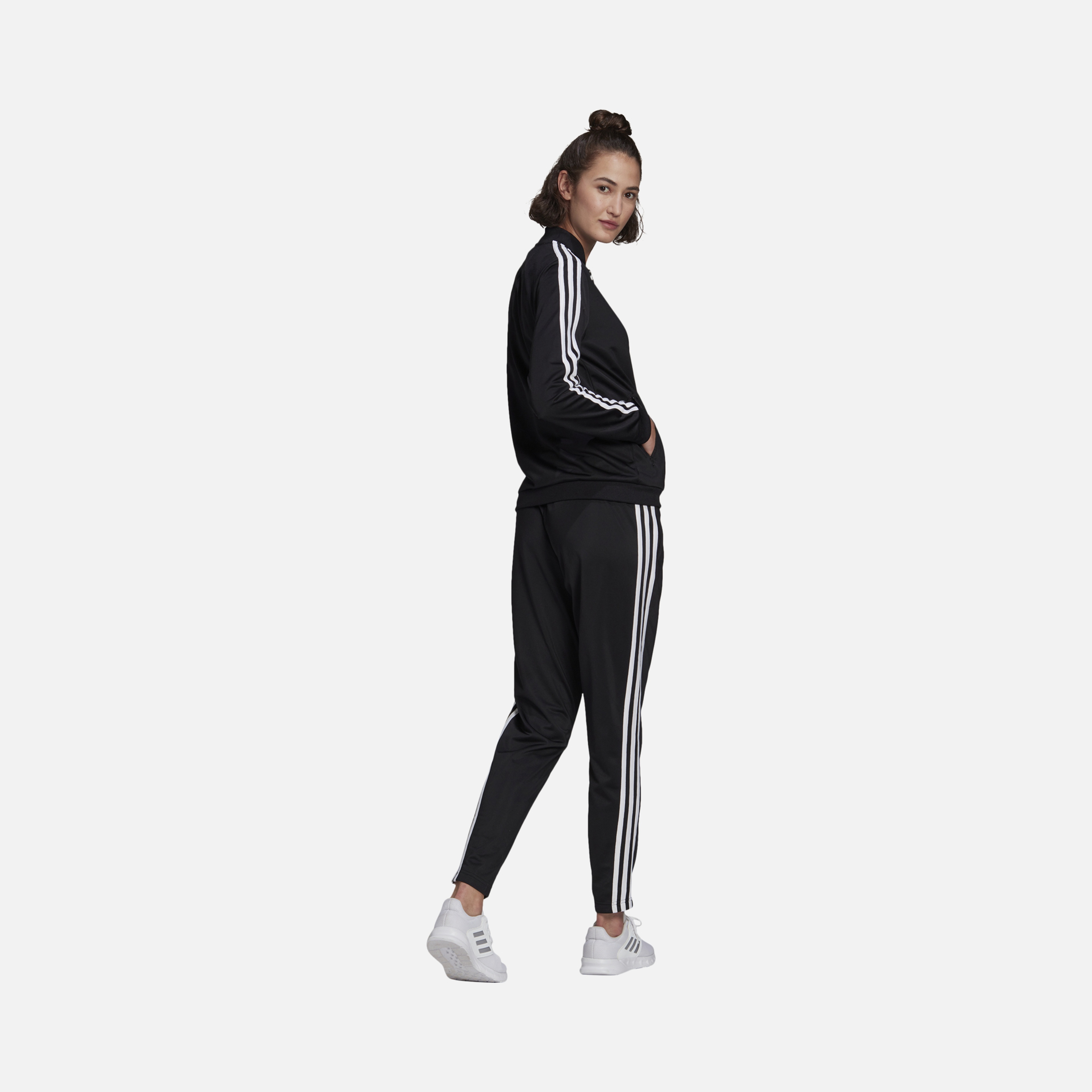 adidas Essentials 3-Stripes Full-Zip Kadın Eşofman Takımı