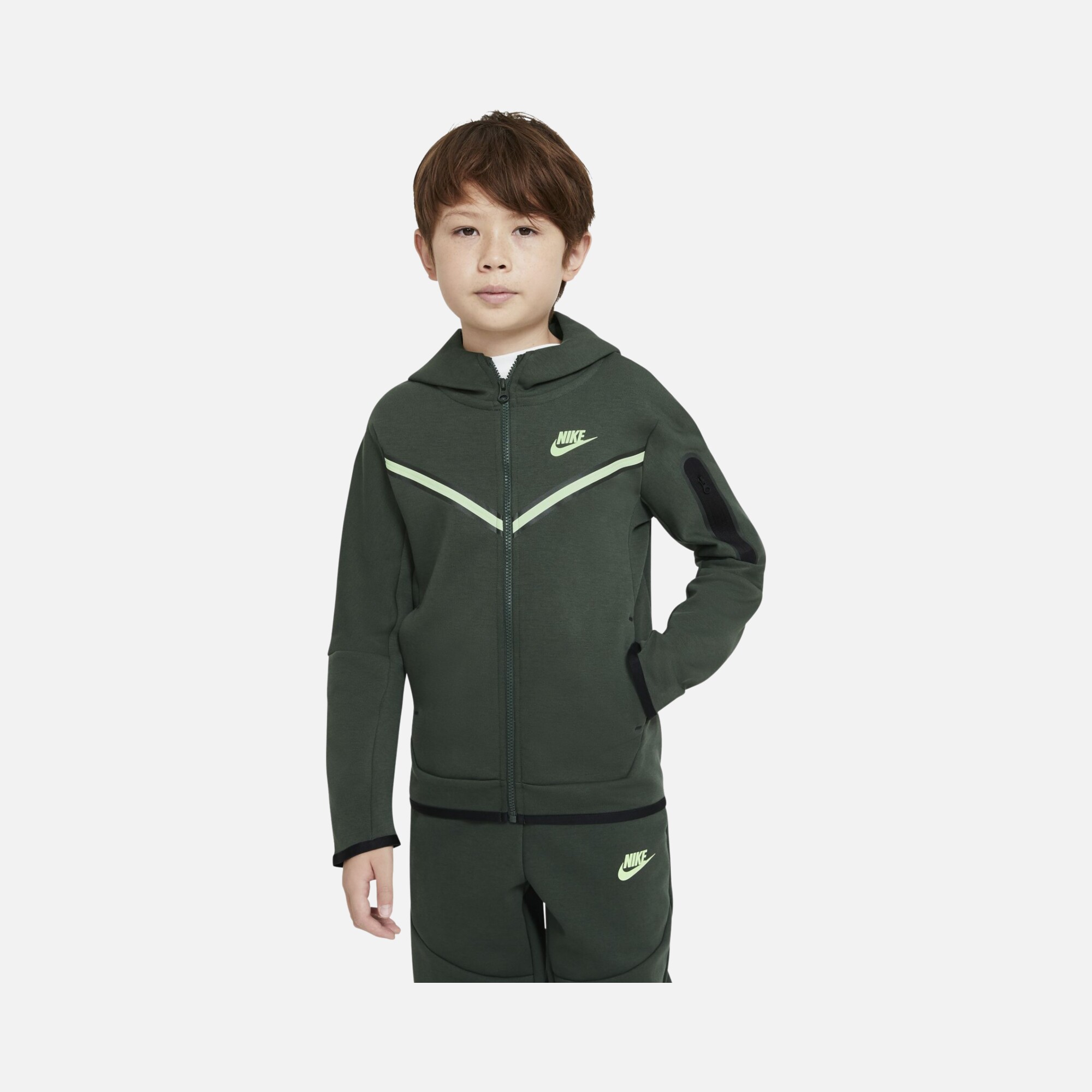 Nike Sportswear Tech Fleece Full-Zip Hoodie (Boys') Çocuk Sweatshirt