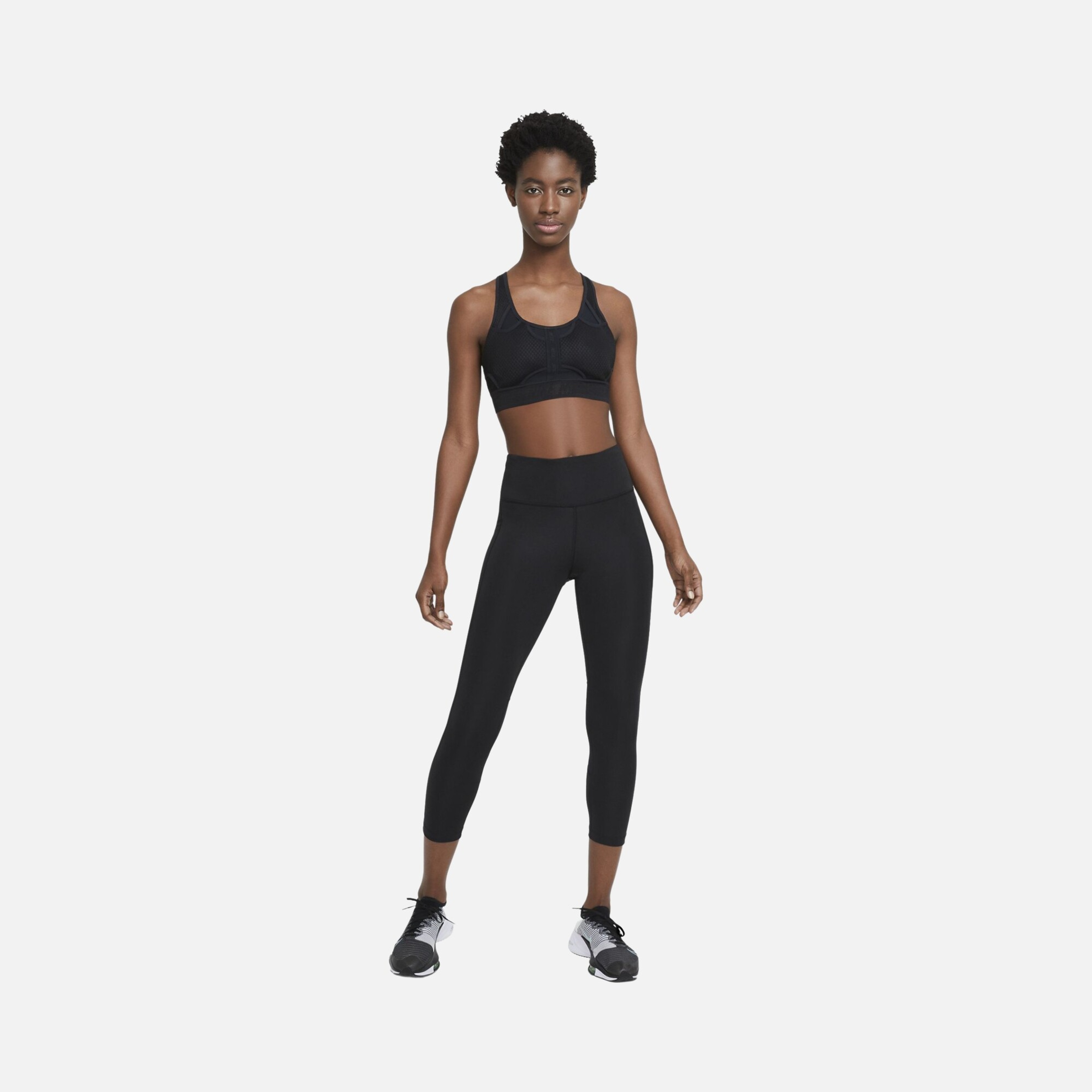 Nike Fast Mid-Rise Crop Running Kadın Tayt