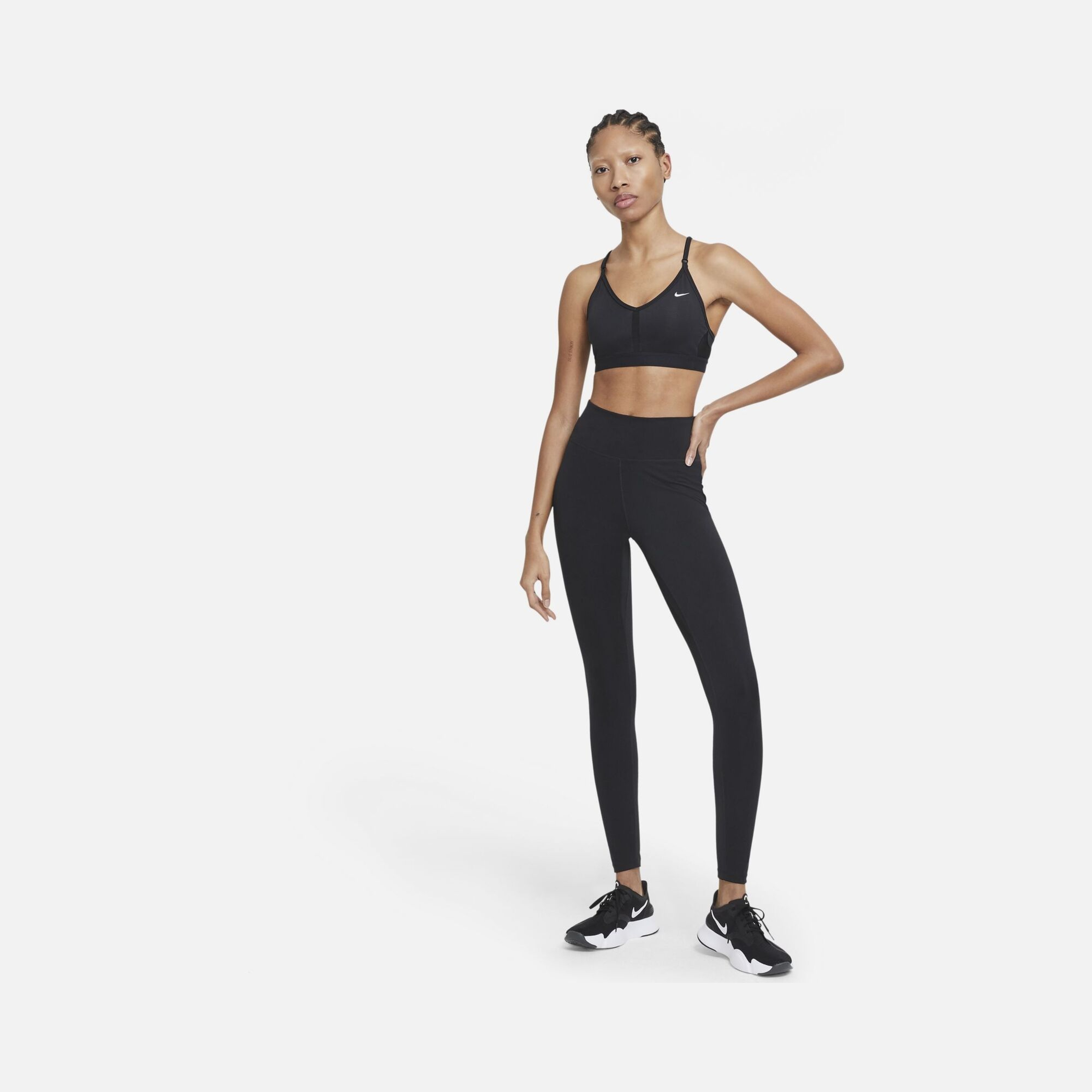 Nike Dri-Fit Indy V Neck Light-Support Sports Training Kadın Bra