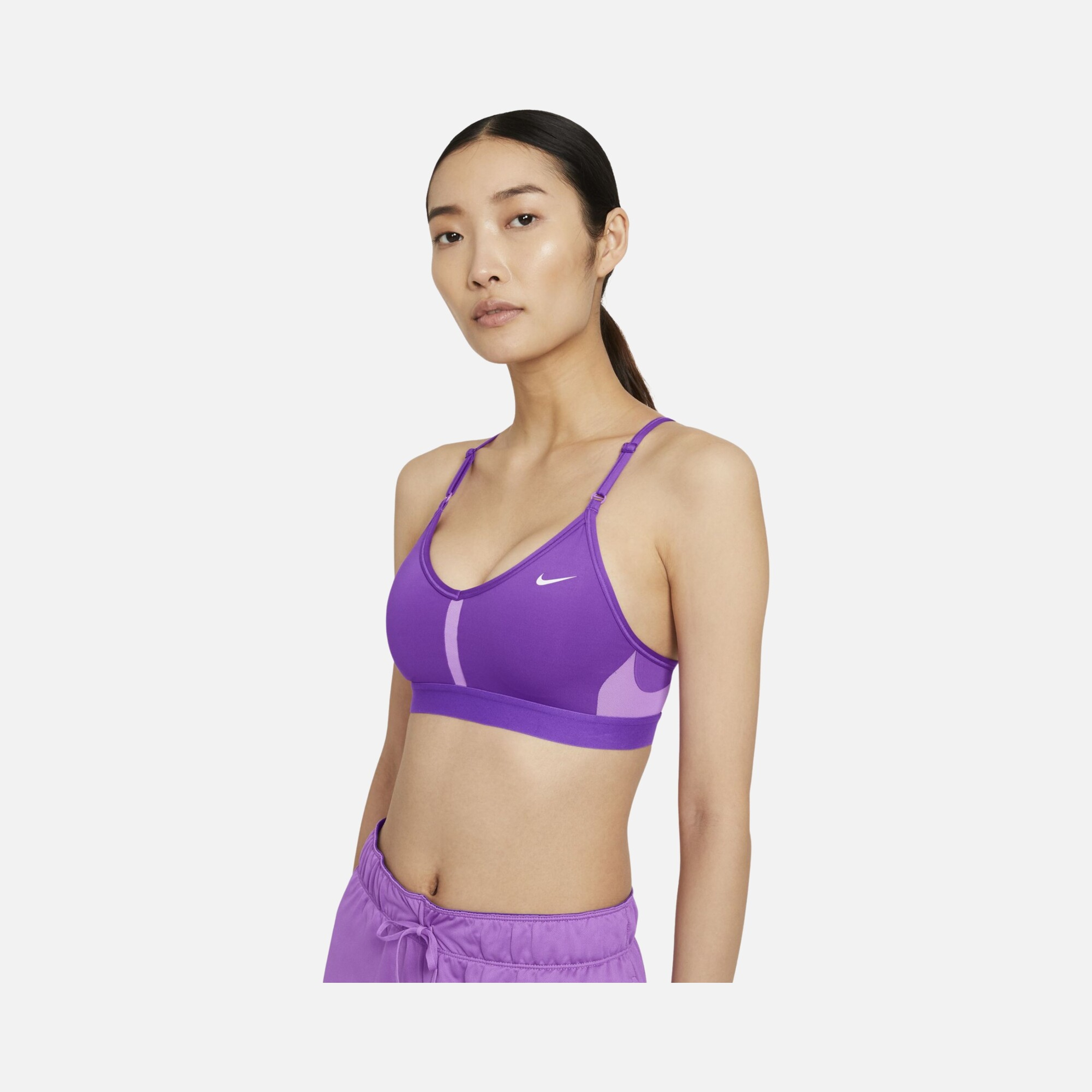 Nike Dri-Fit Indy V Neck Light-Support Sports Training Kadın Bra