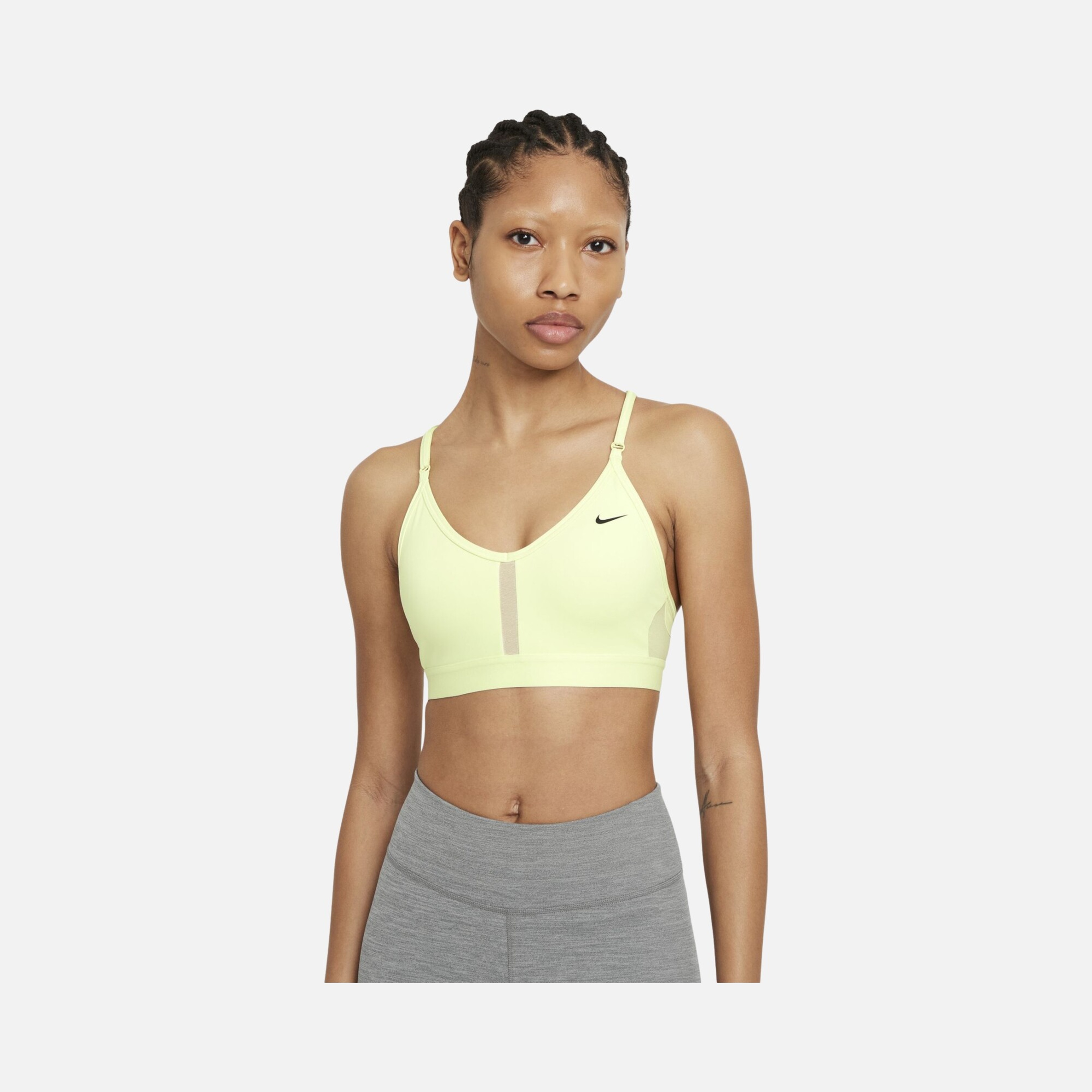 Nike Dri-Fit Indy V Neck Light-Support Sports Training Kadın Bra