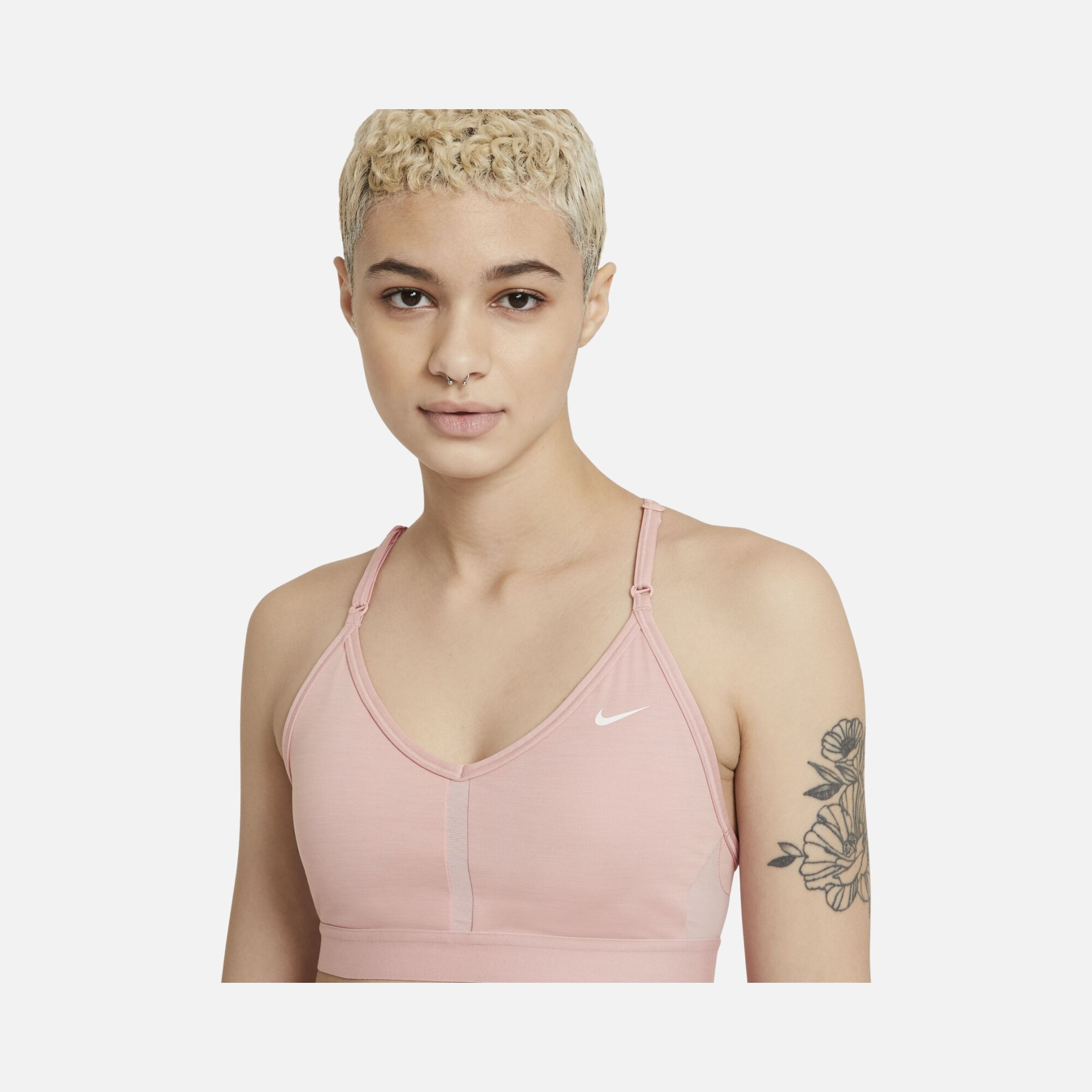 Nike Dri-Fit Indy V Neck Light-Support Sports Training Kadın Bra