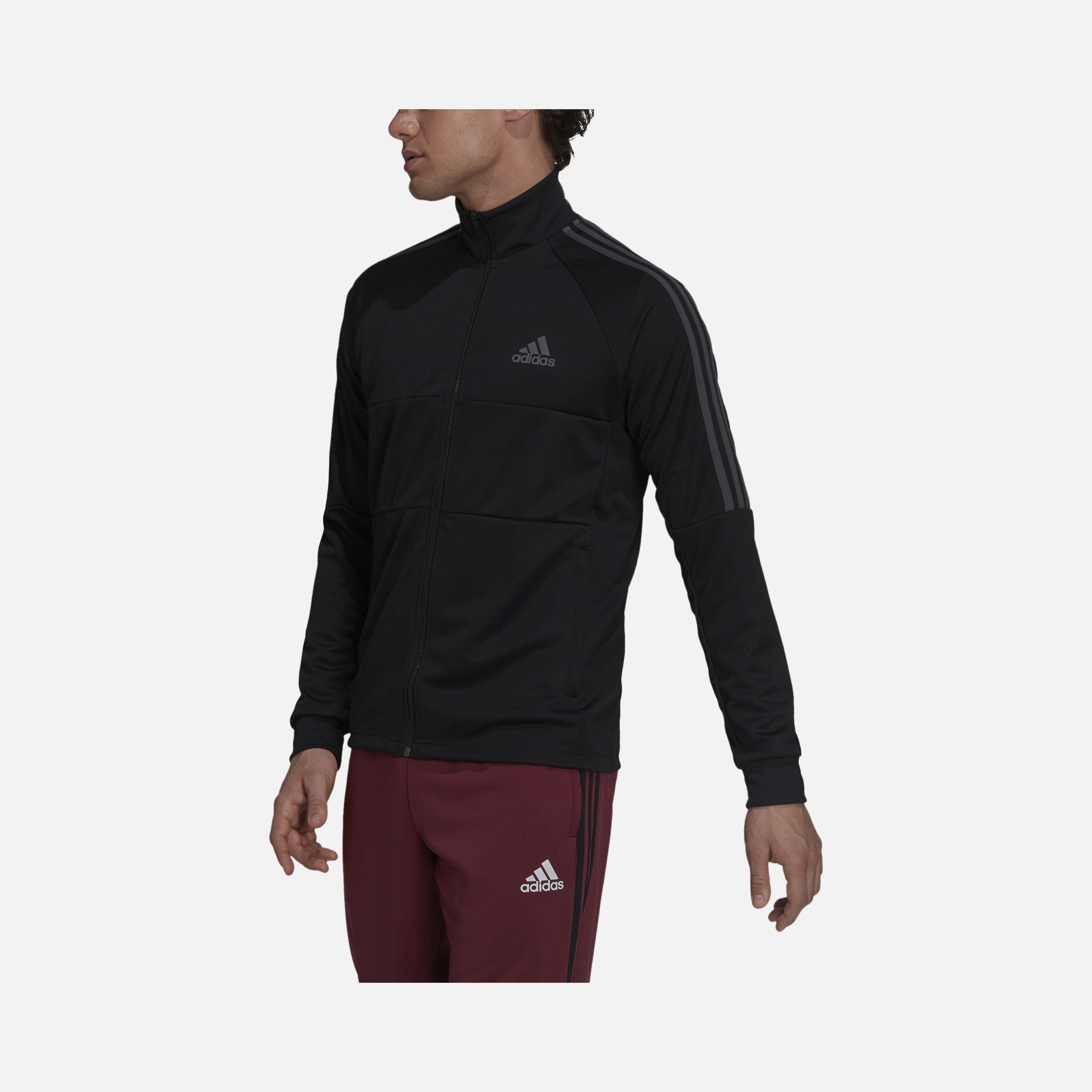 adidas AEROREADY Sereno Cut 3-Stripes Slim Track Full-Zip Erkek Ceket