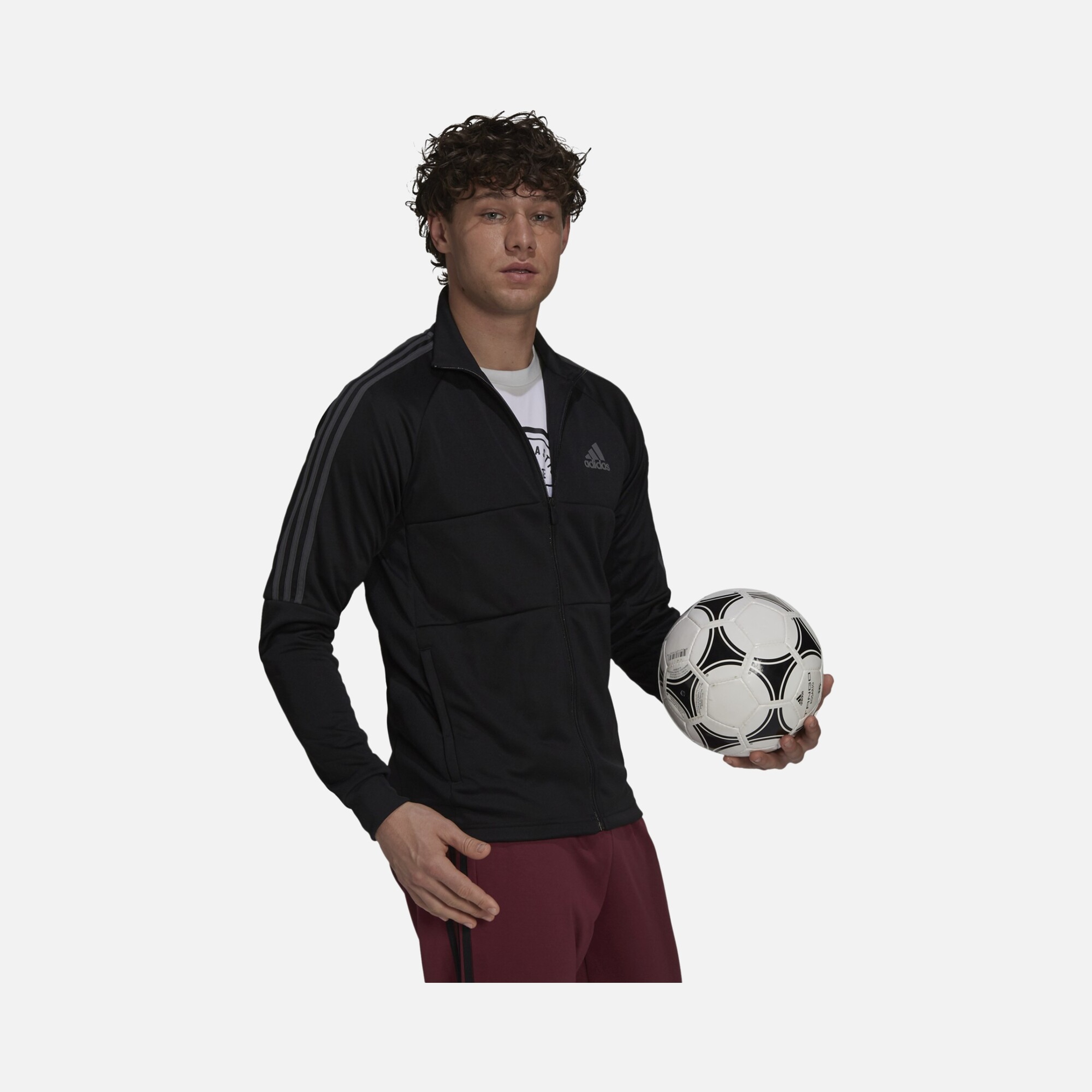 adidas AEROREADY Sereno Cut 3-Stripes Slim Track Full-Zip Erkek Ceket