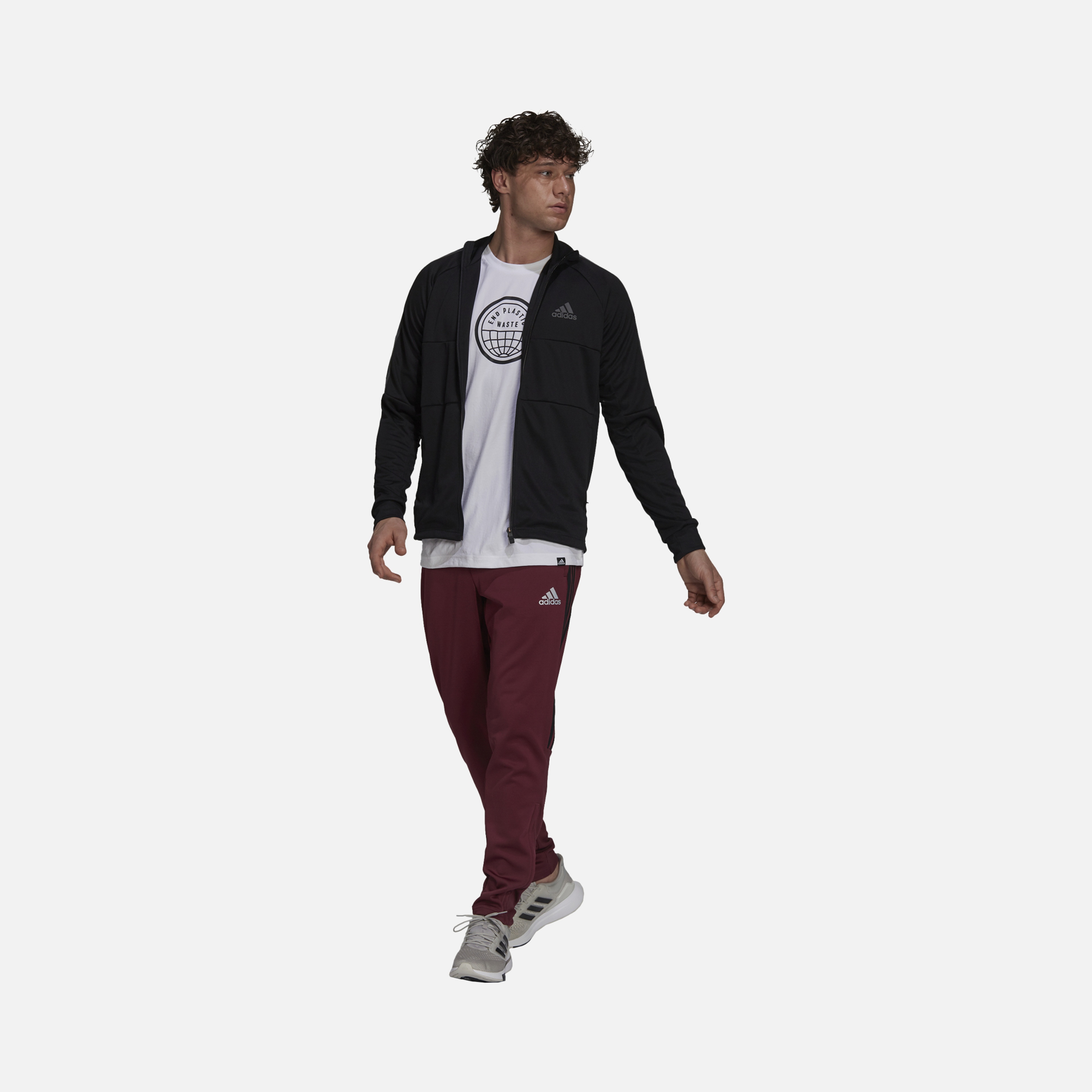 adidas AEROREADY Sereno Cut 3-Stripes Slim Track Full-Zip Erkek Ceket