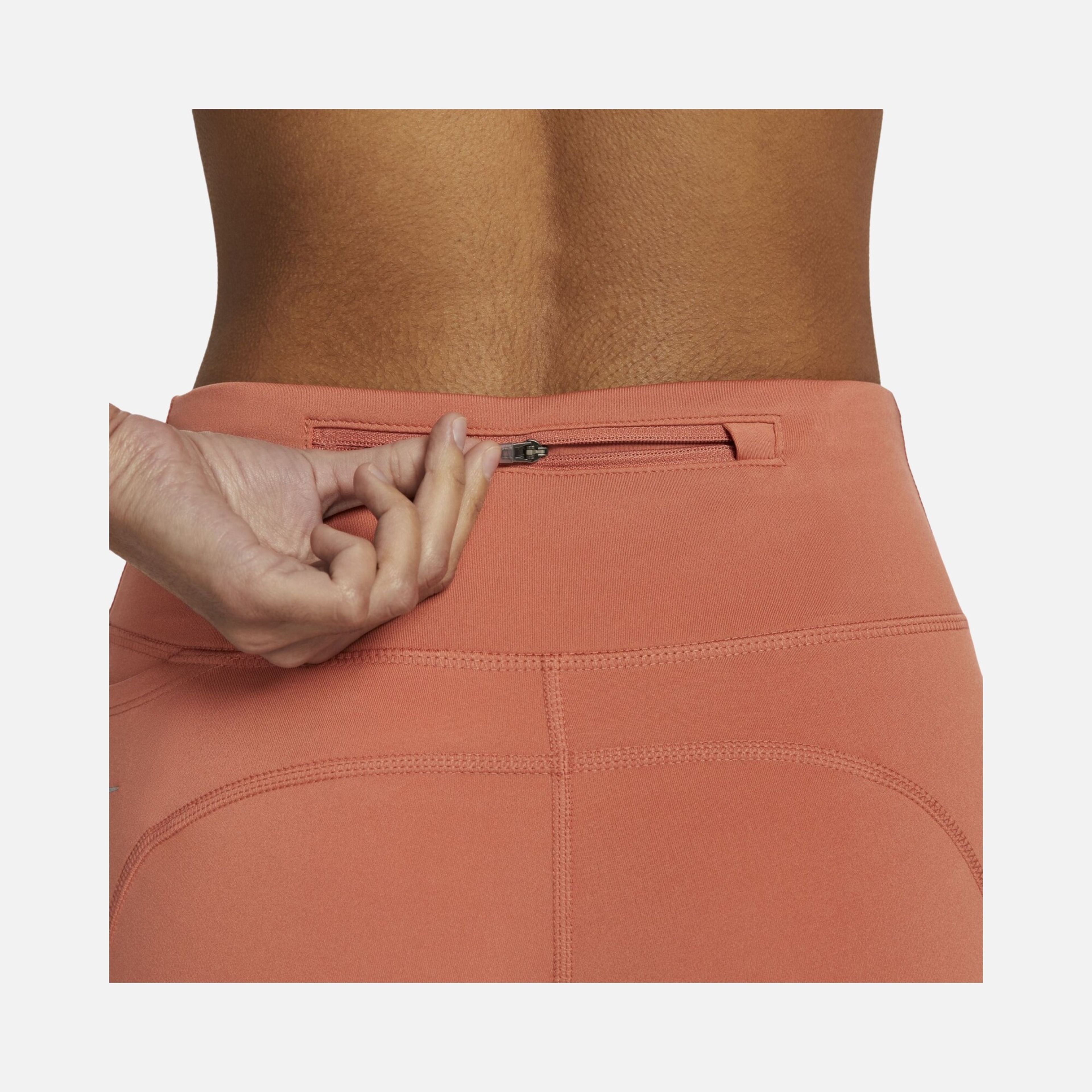 Nike Fast Mid-Rise Crop Running Kadın Tayt