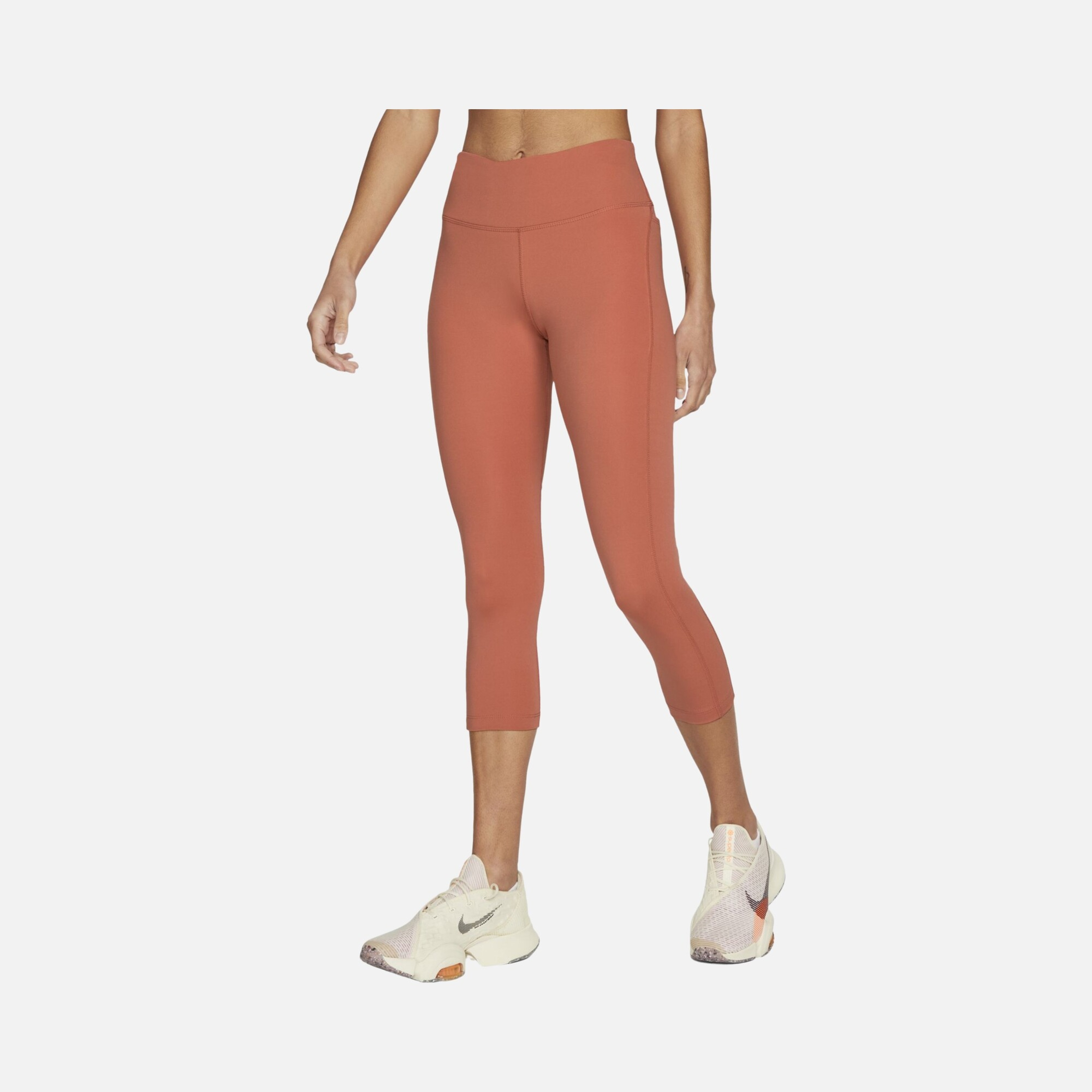 Nike Fast Mid-Rise Crop Running Kadın Tayt