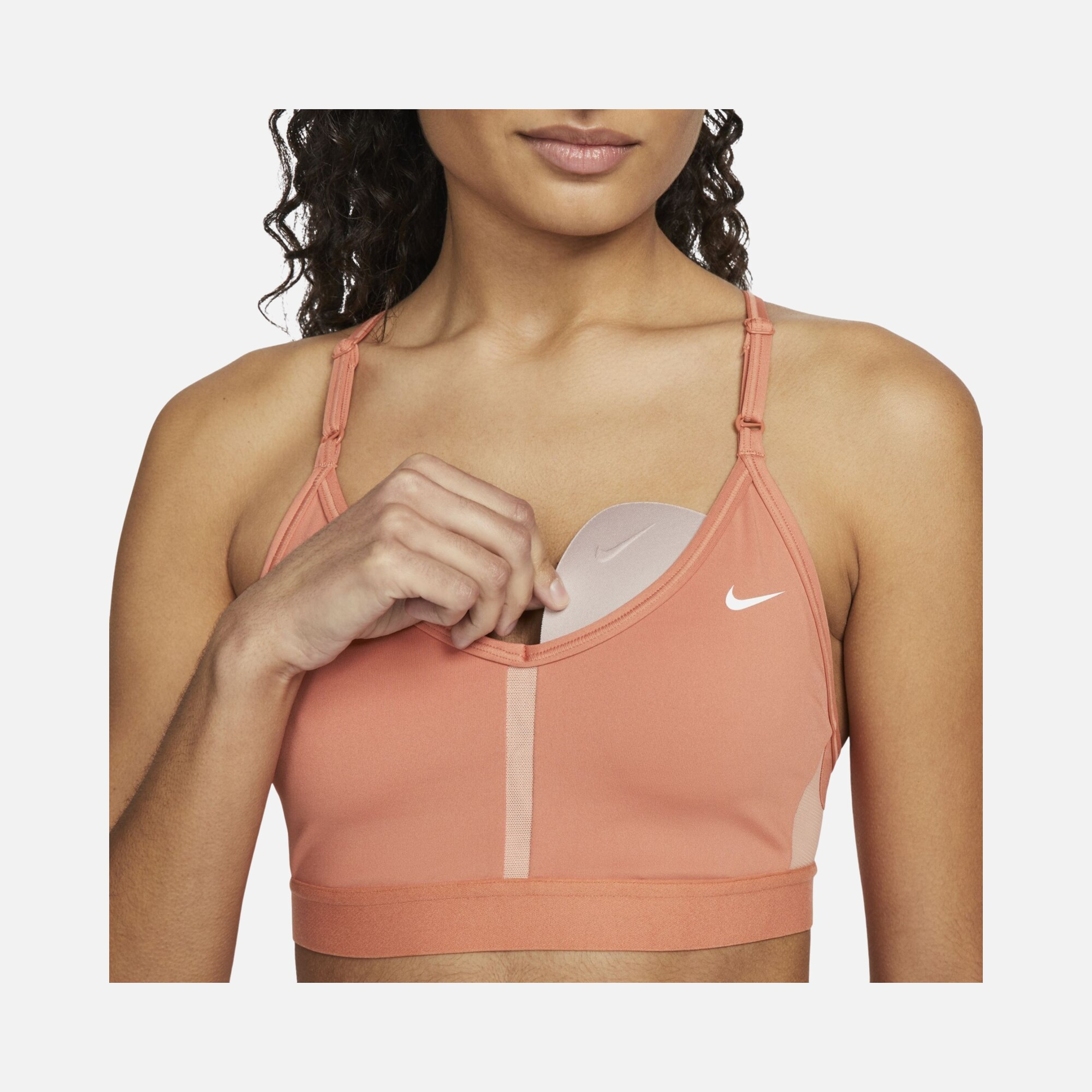 Nike Dri-Fit Indy V Neck Light-Support Sports Training Kadın Bra