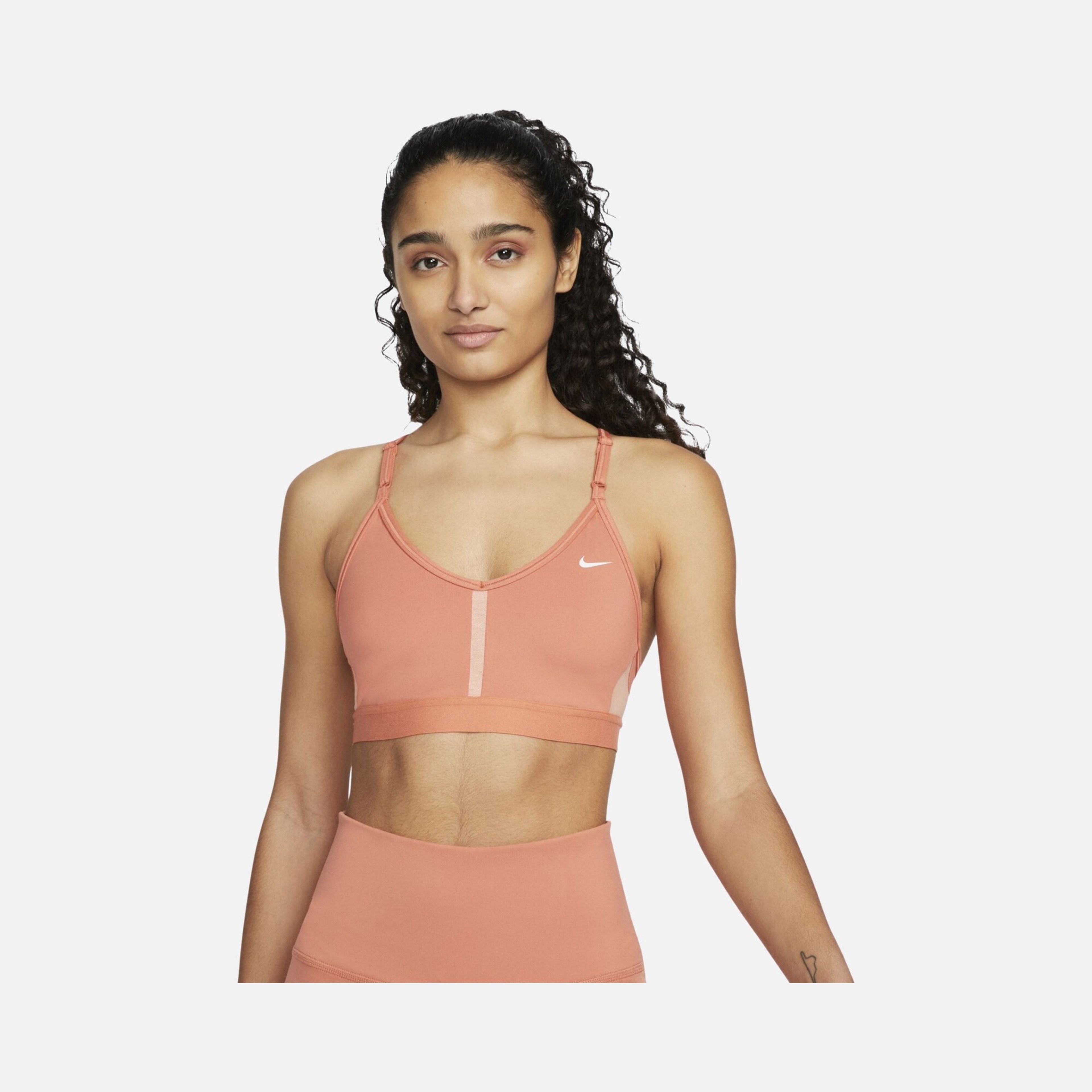 Nike Dri-Fit Indy V Neck Light-Support Sports Training Kadın Bra