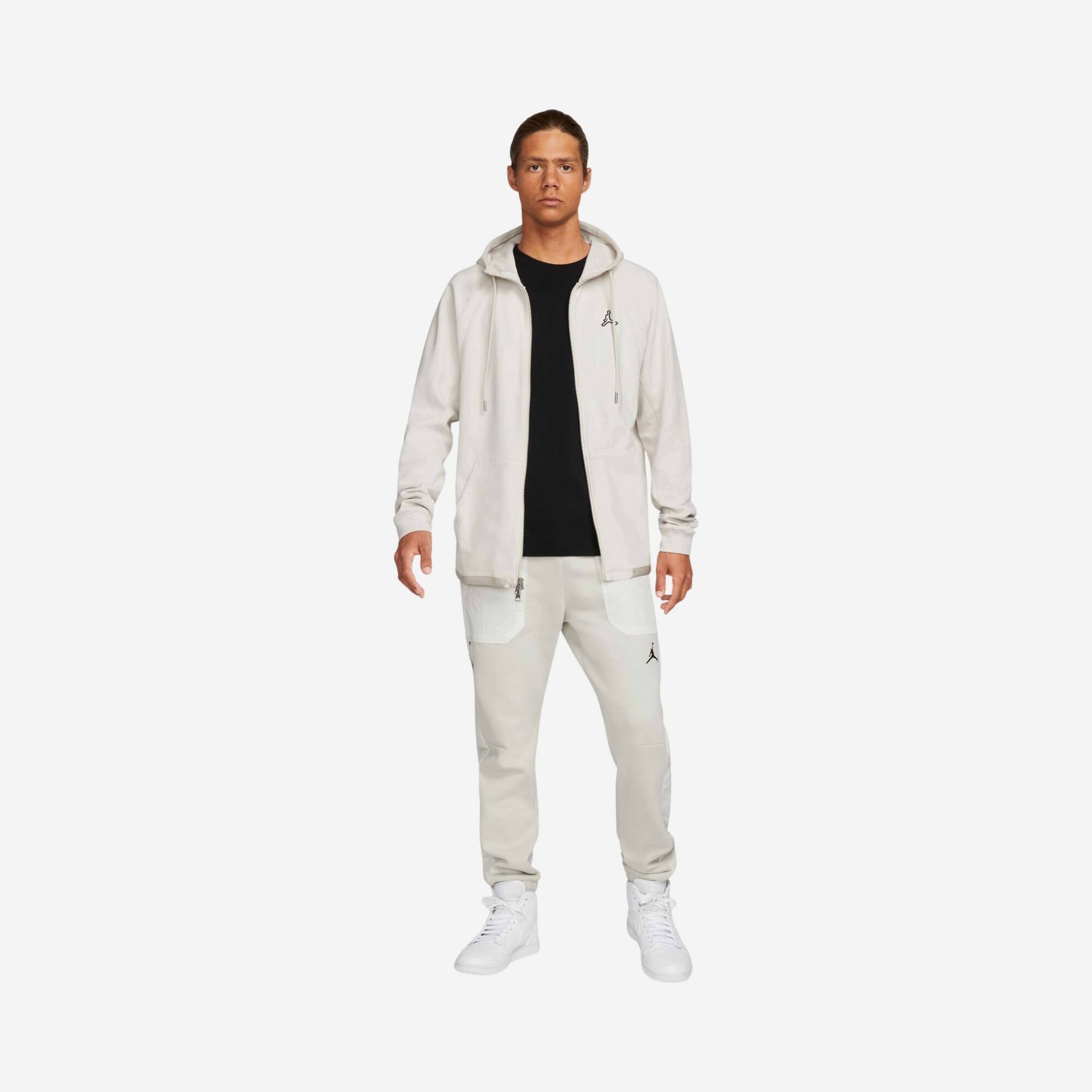 AIR JORDAN セットアップ　白　B系 Nike Jordan Essentials Warm-Up Full-Zip Hoodie Erkek Ceket | Barçın