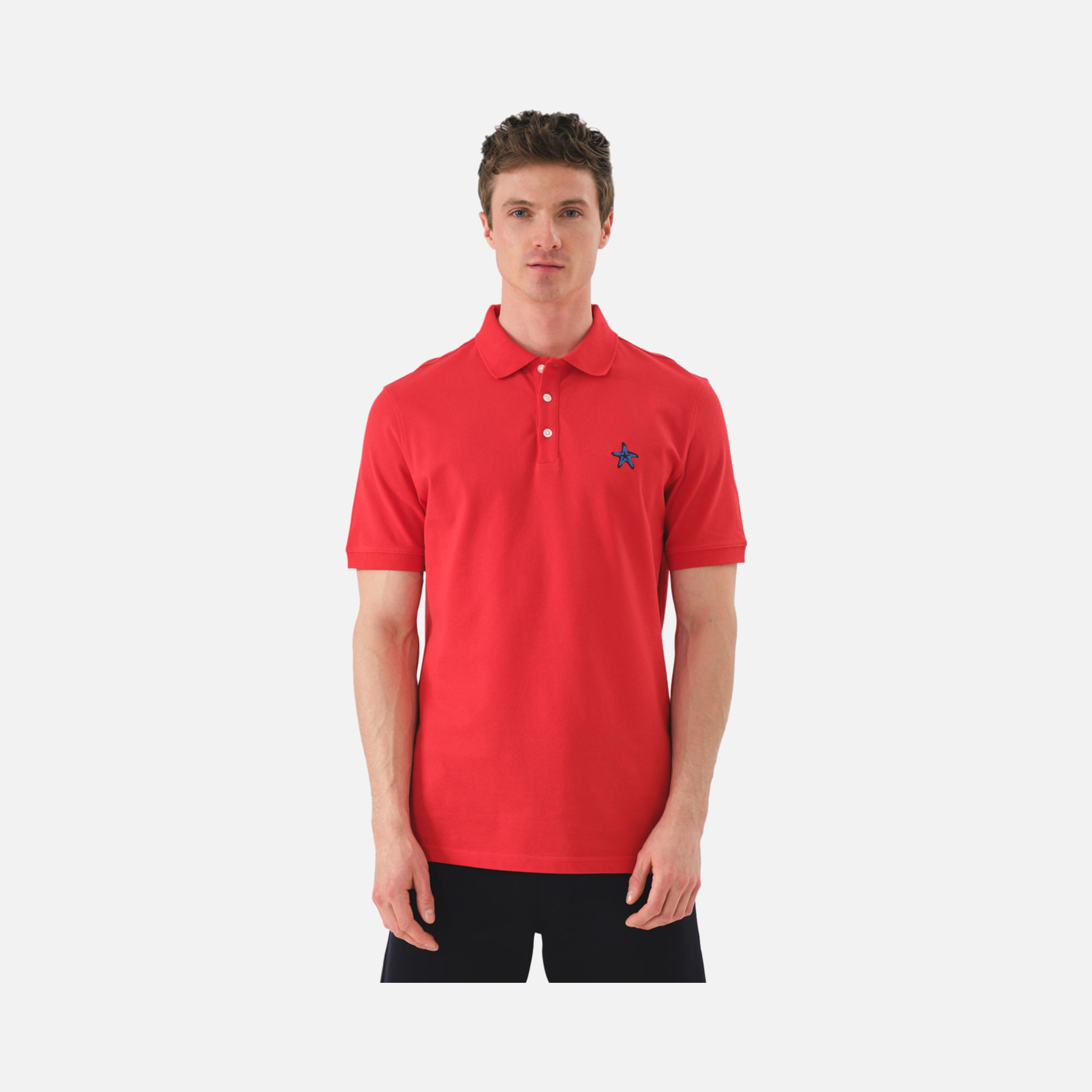 John Frank Identity Starfish Polo Short-Sleeve Erkek Tişört
