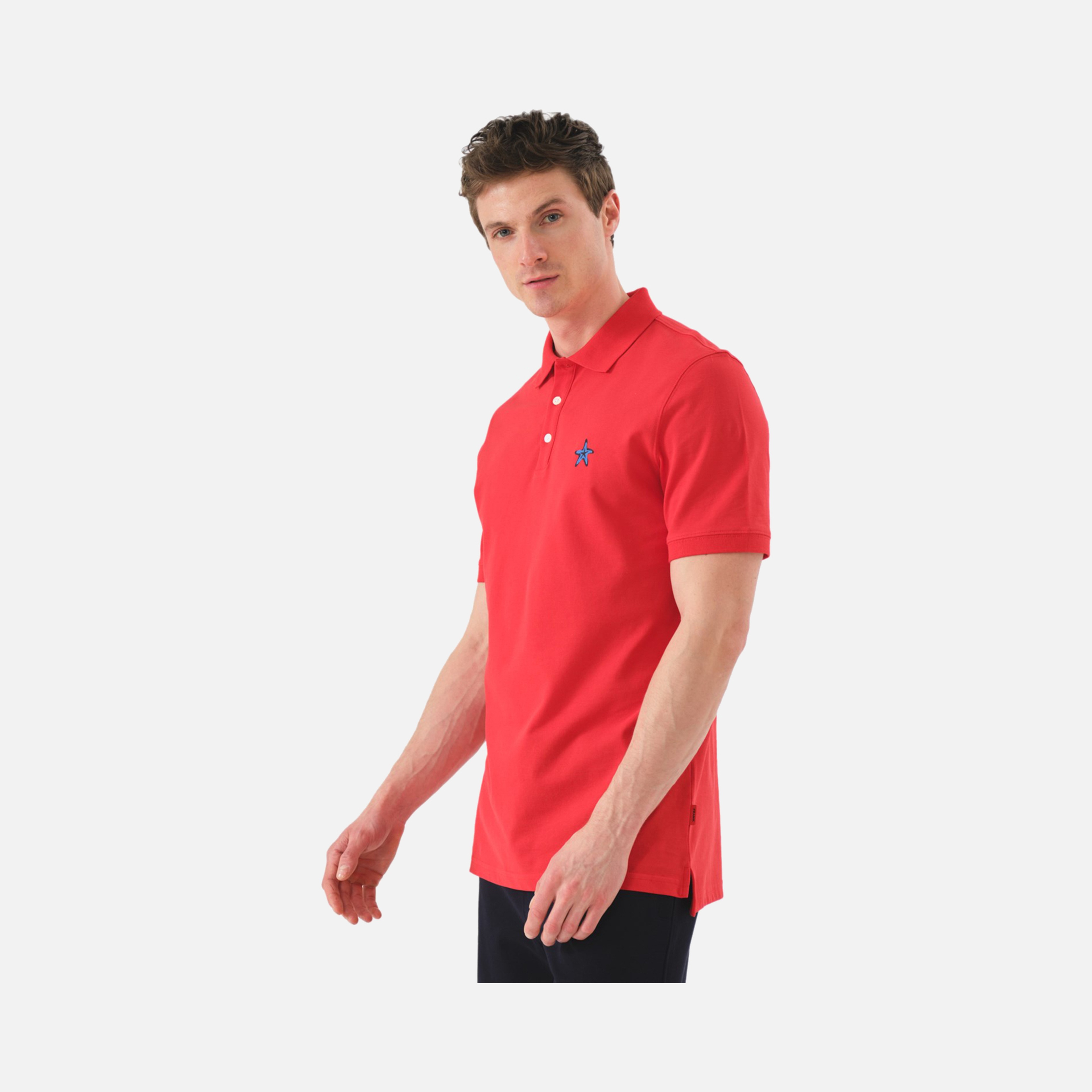 John Frank Identity Starfish Polo Short-Sleeve Erkek Tişört