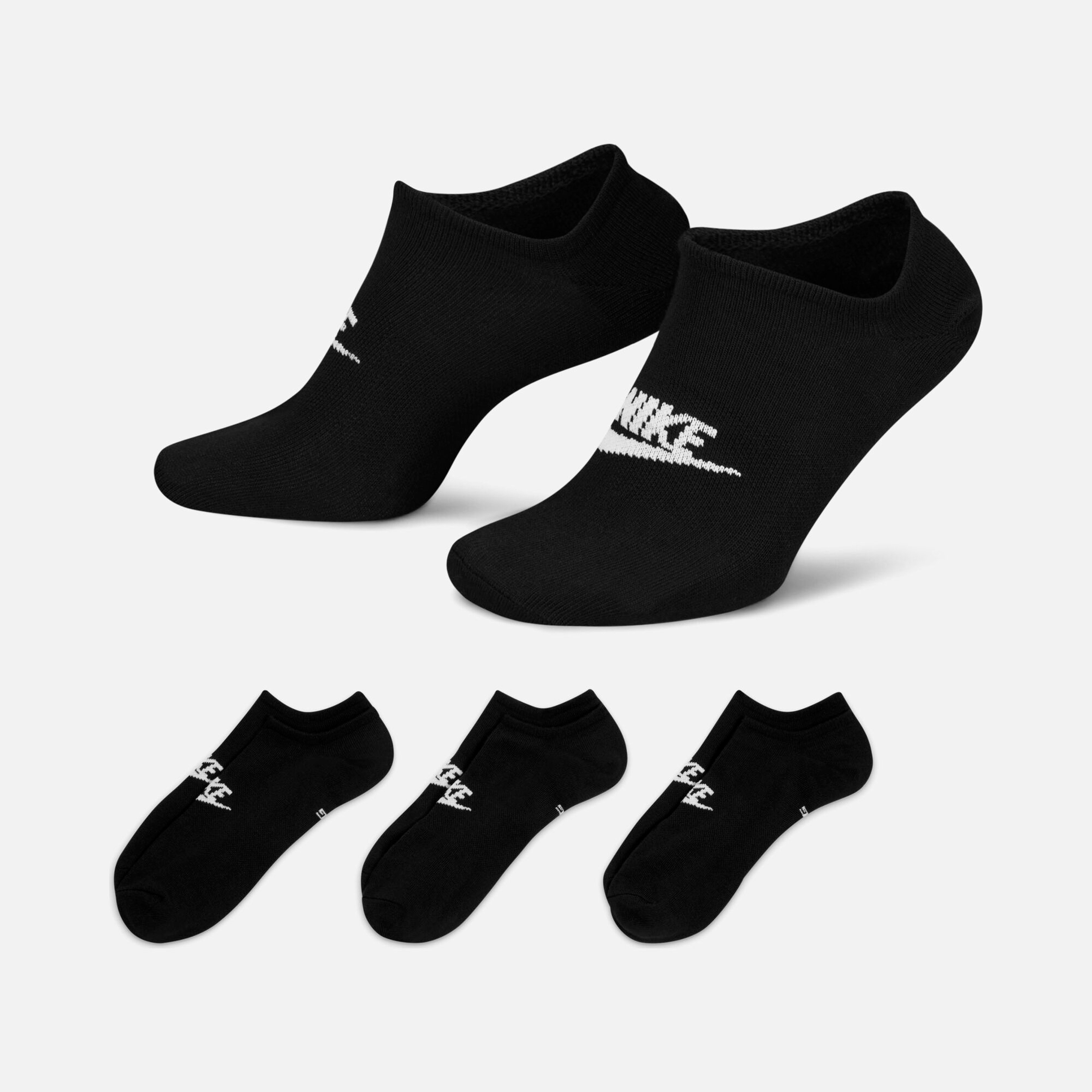 Nike Sportswear Everyday Essential No-Show (3 Pairs) Unisex Çorap