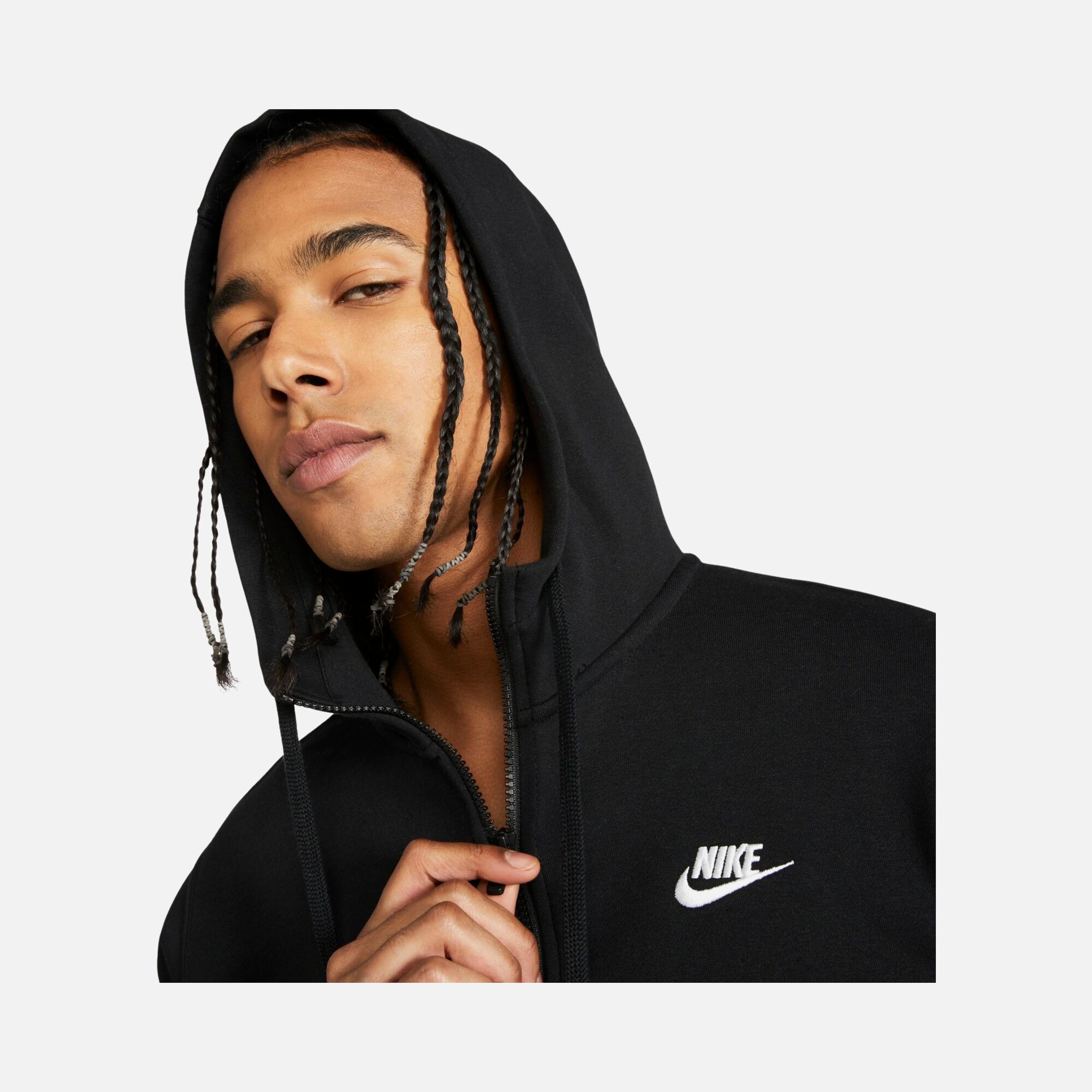 Nike Sportswear Club Fleece Full-Zip Hoodie Erkek Sweatshirt