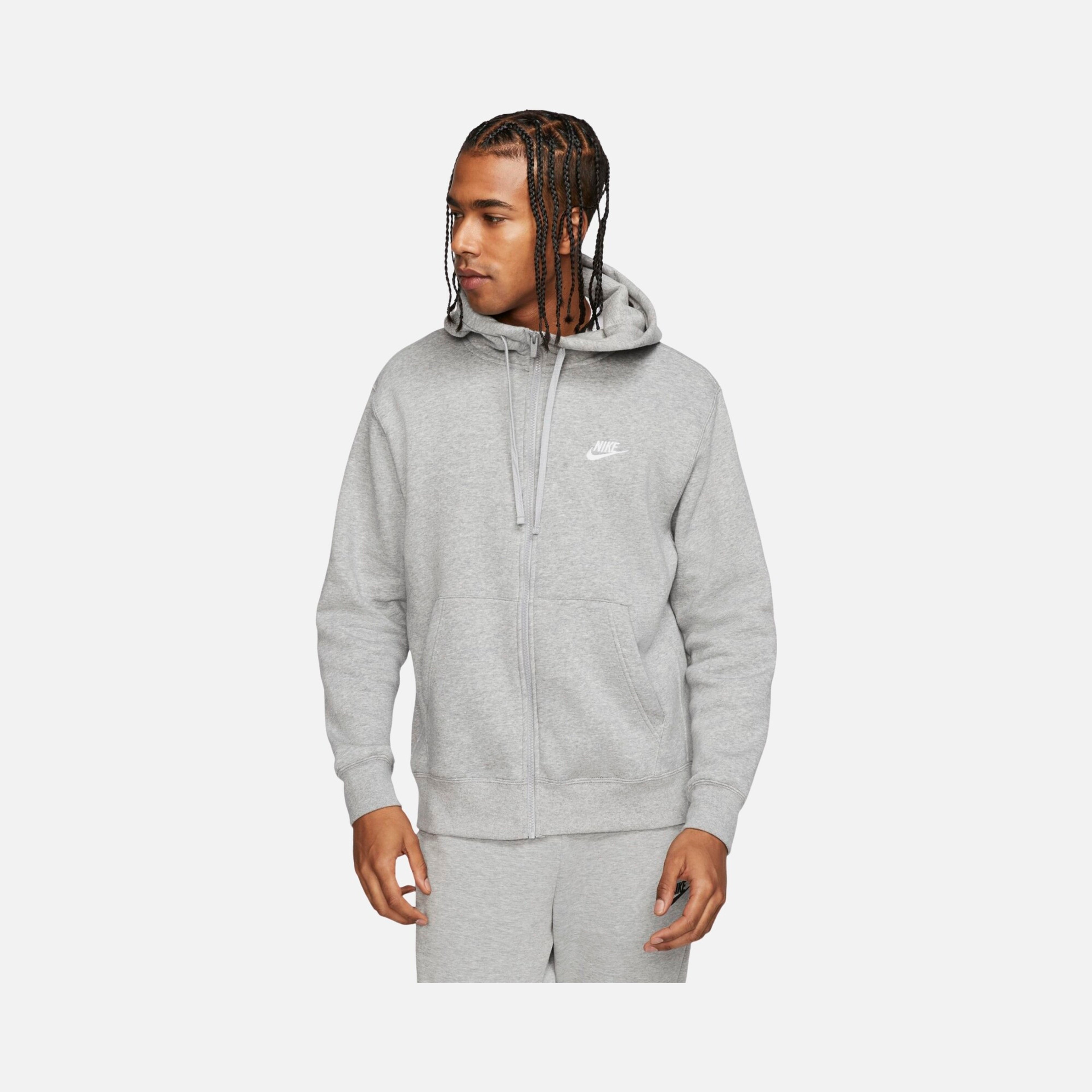Nike Sportswear Club Fleece Full-Zip Hoodie Erkek Sweatshirt