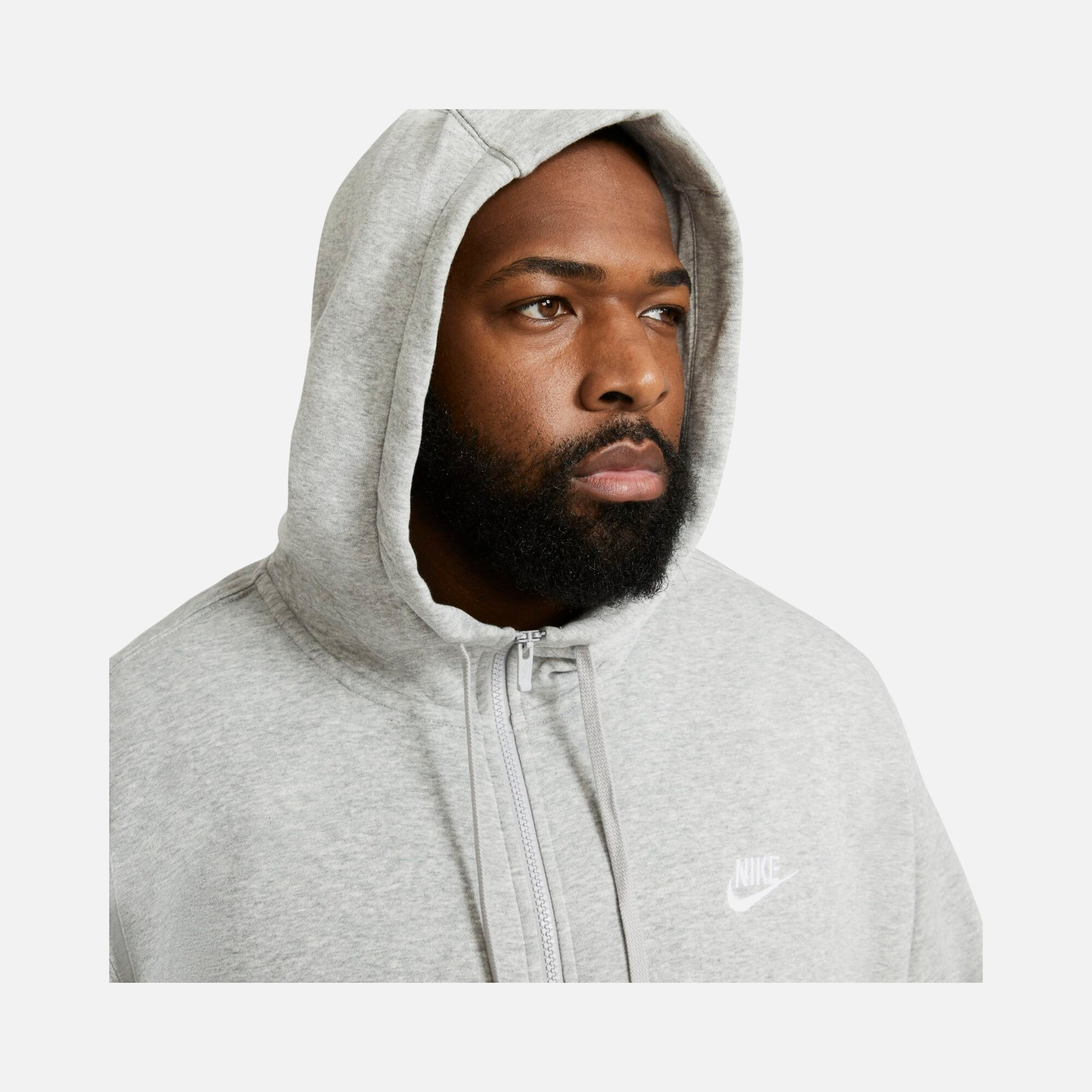 Nike Sportswear Club Fleece Full-Zip Hoodie Erkek Sweatshirt