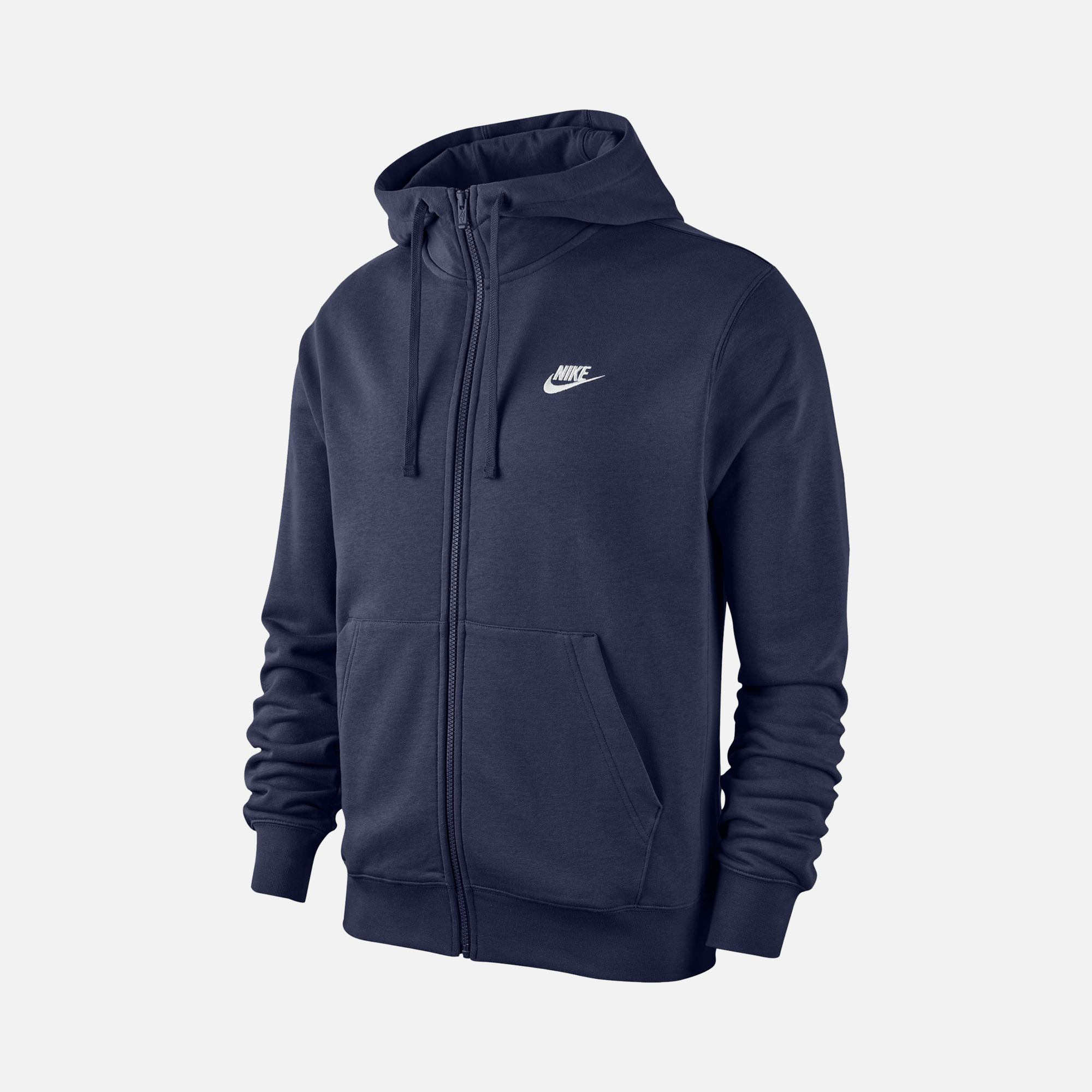 エアプリエ プレミアム ネイビー Nike Sportswear Club Full Zip Hoodie Erkek Sweatshirt | Barçın
