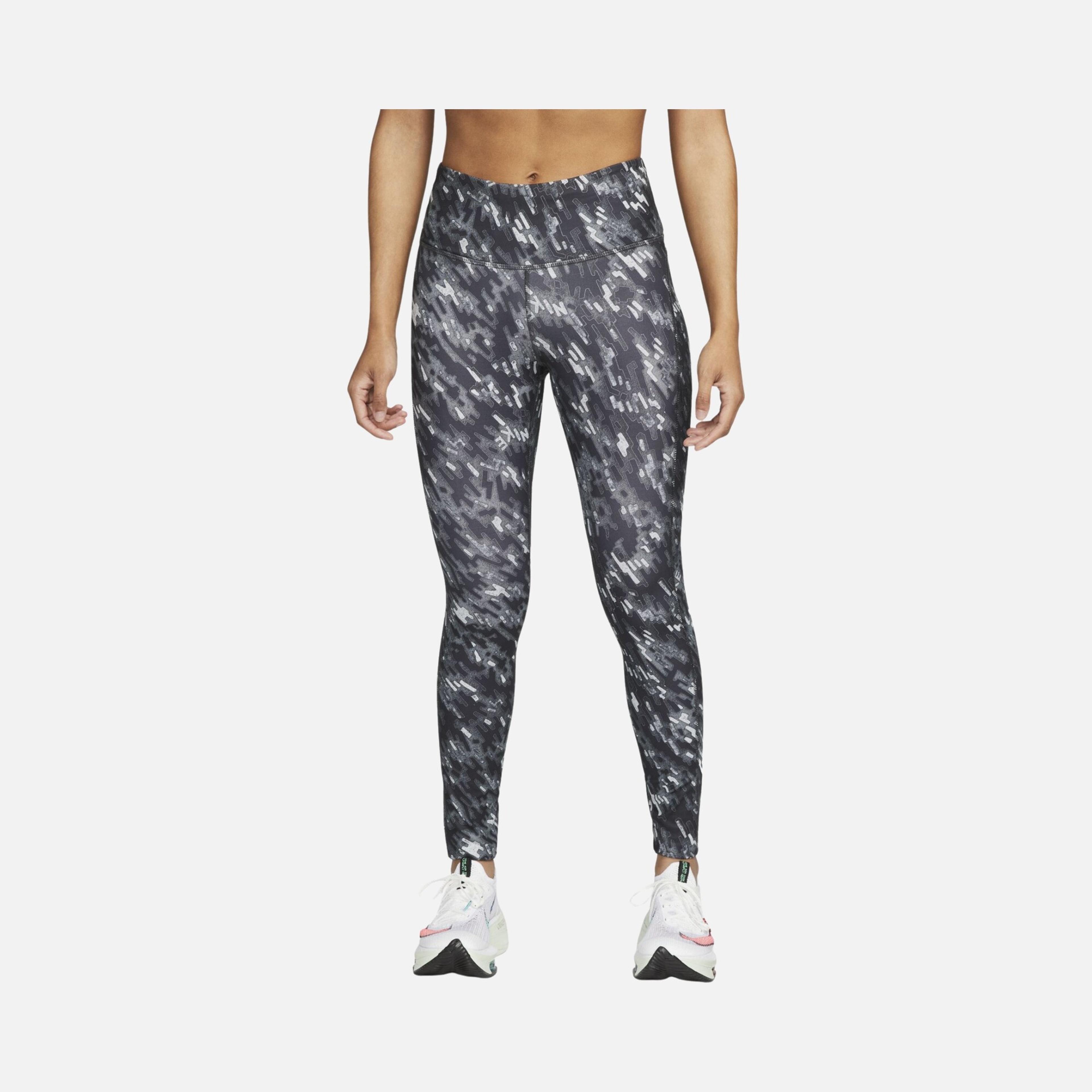 Nike Dri-Fit Epic Fast Mid-Rise Printed Running Kadın Tayt