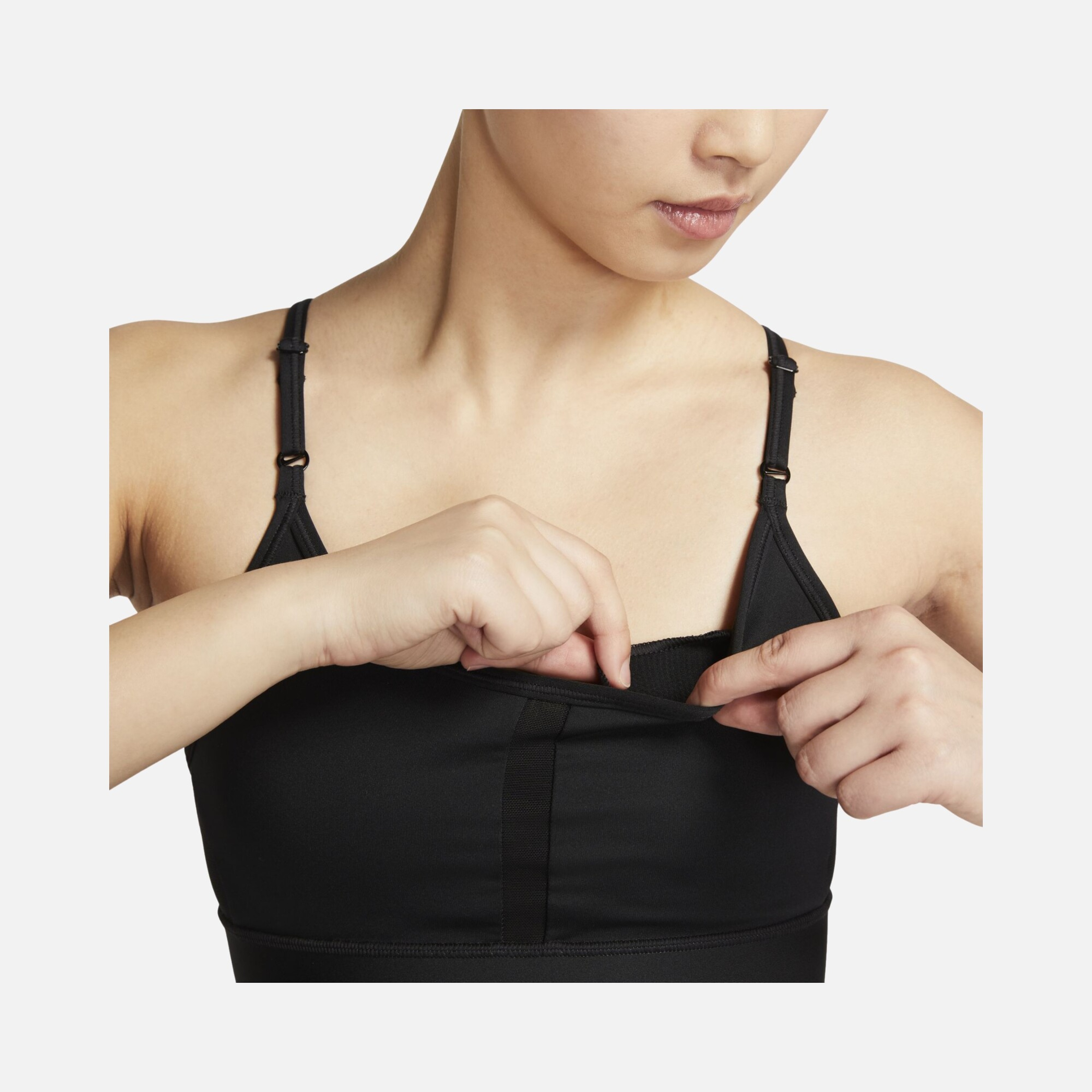Nike Dri-Fit Indy Light-Support Removable Padded Longline Training Kadın Bra