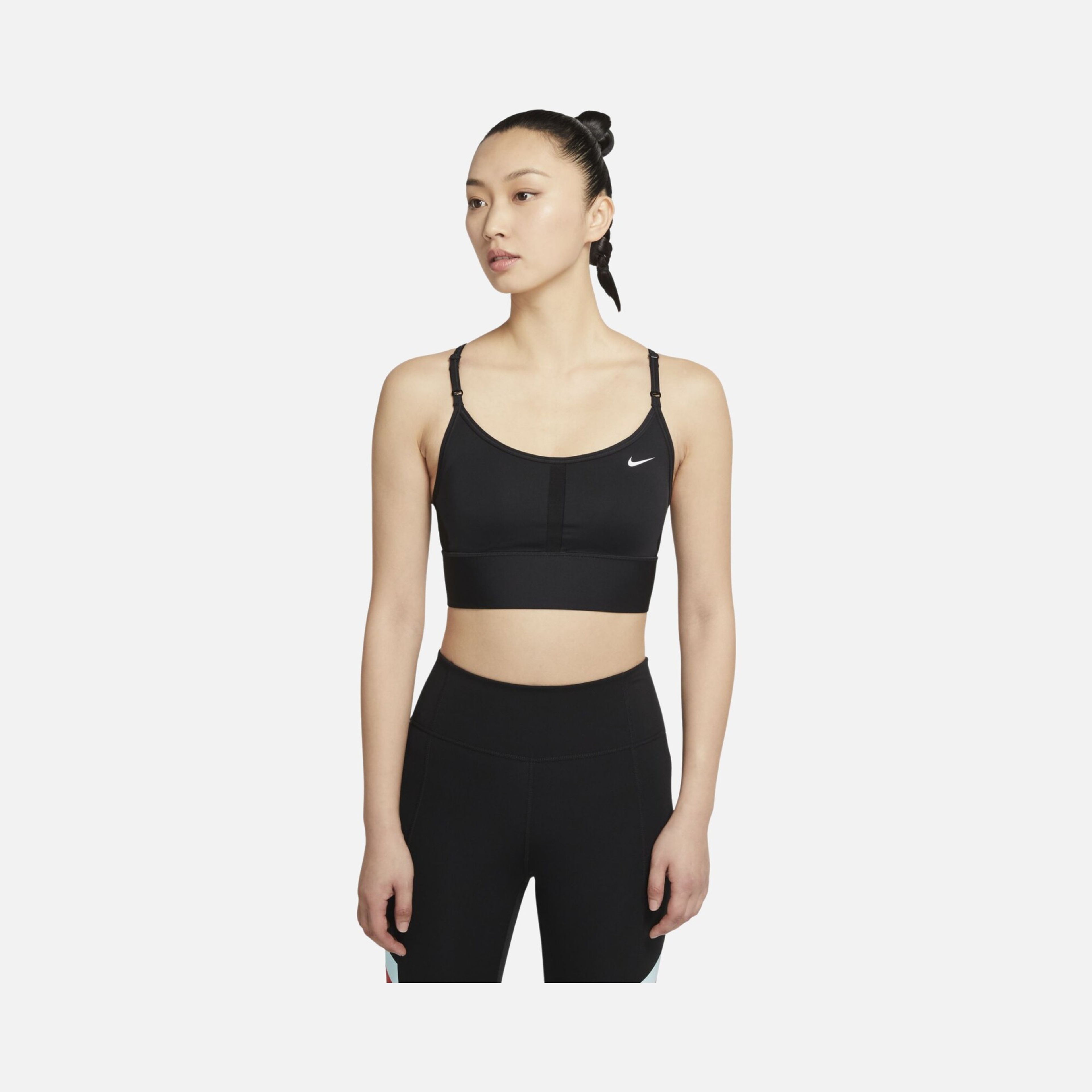 Nike Dri-Fit Indy Light-Support Removable Padded Longline Training Kadın Bra