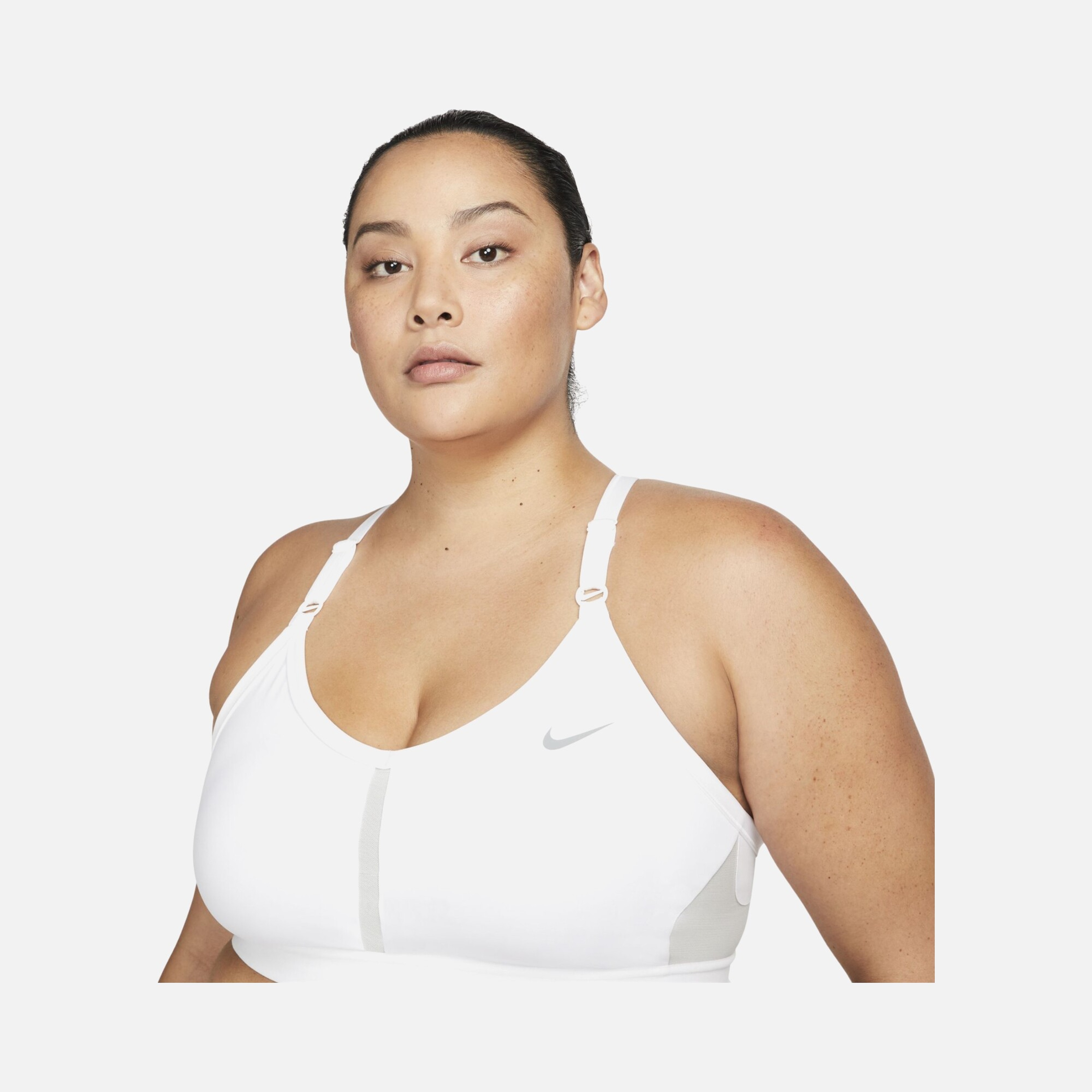 Nike Dri-Fit Indy Light-Support Padded V-Neck (Plus-Size) Kadın Bra