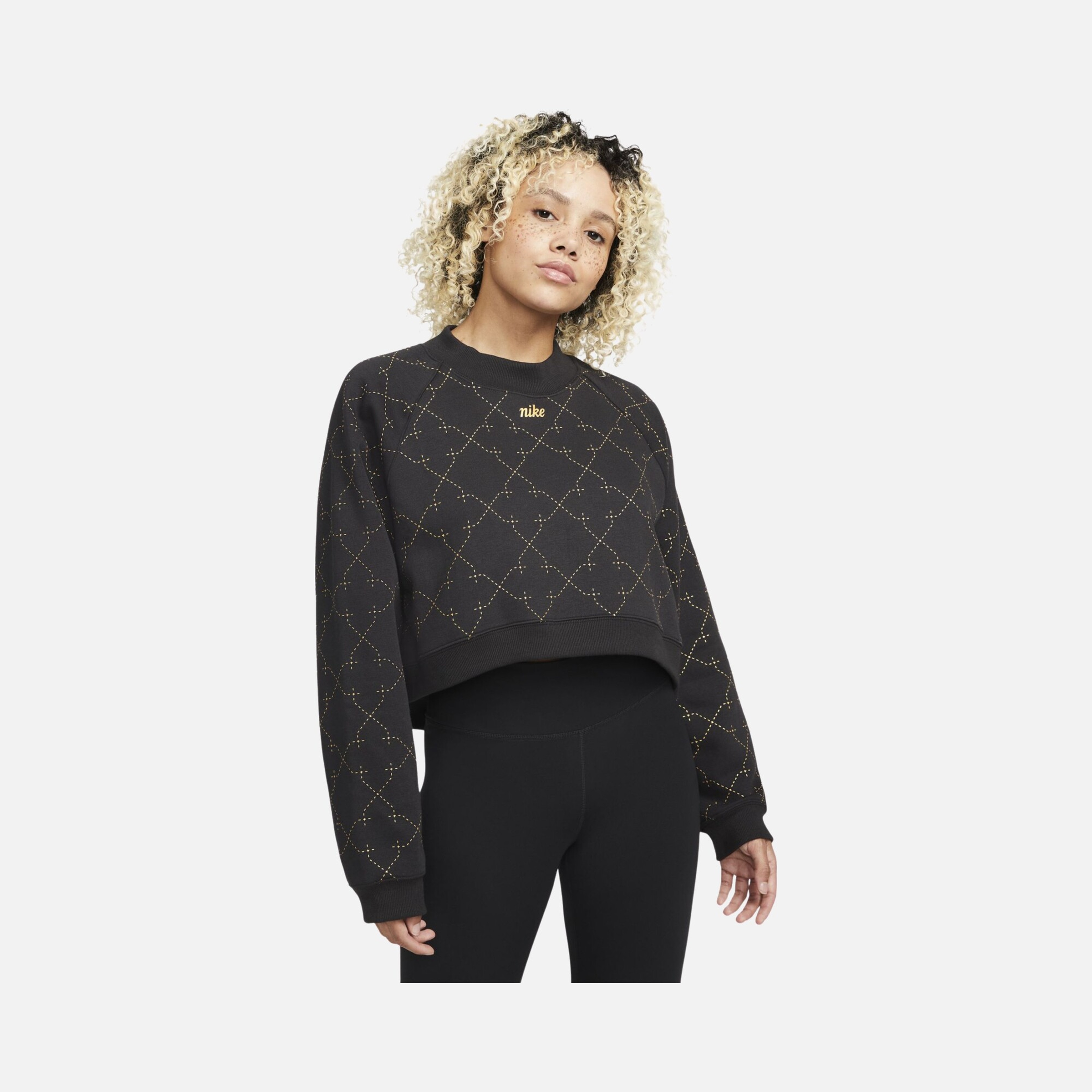 Nike Therma -Fit Cropped Novelty Fleece Kadın Sweatshirt