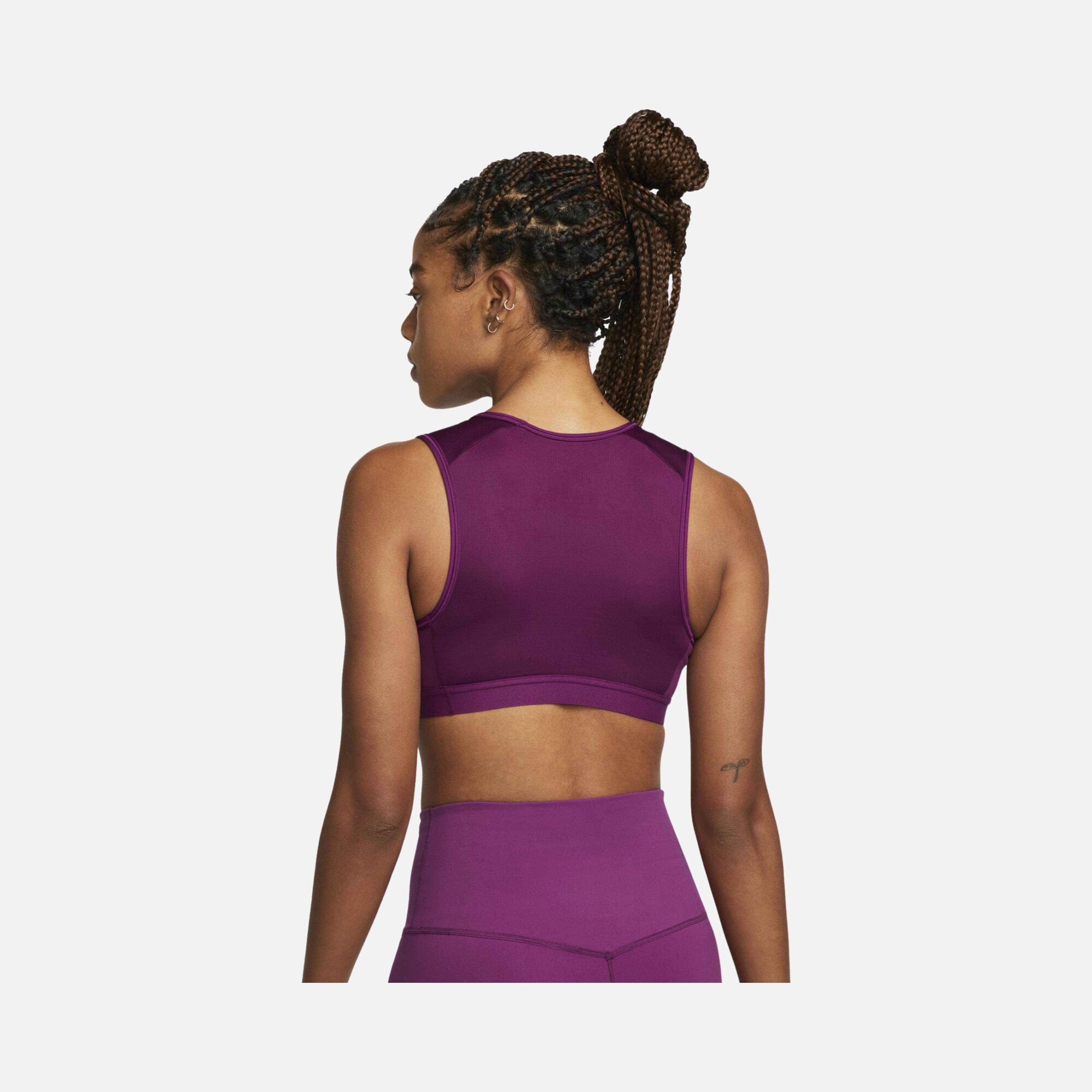 Nike Air Dri-Fit Swoosh Medium-Support High-Neck Sports Training Kadın Bra