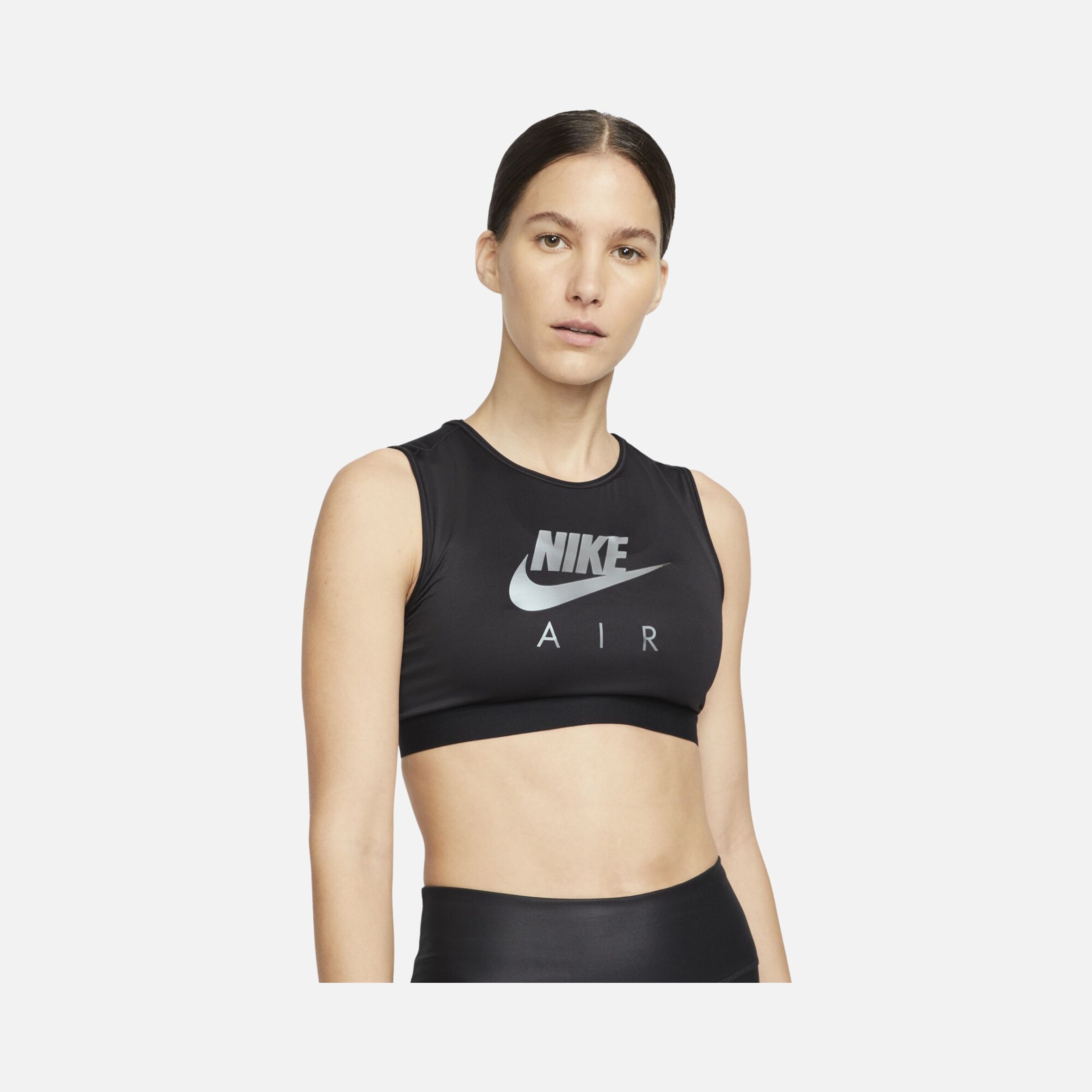 Nike Air Dri-Fit Swoosh Medium-Support High-Neck Sports Training Kadın Bra