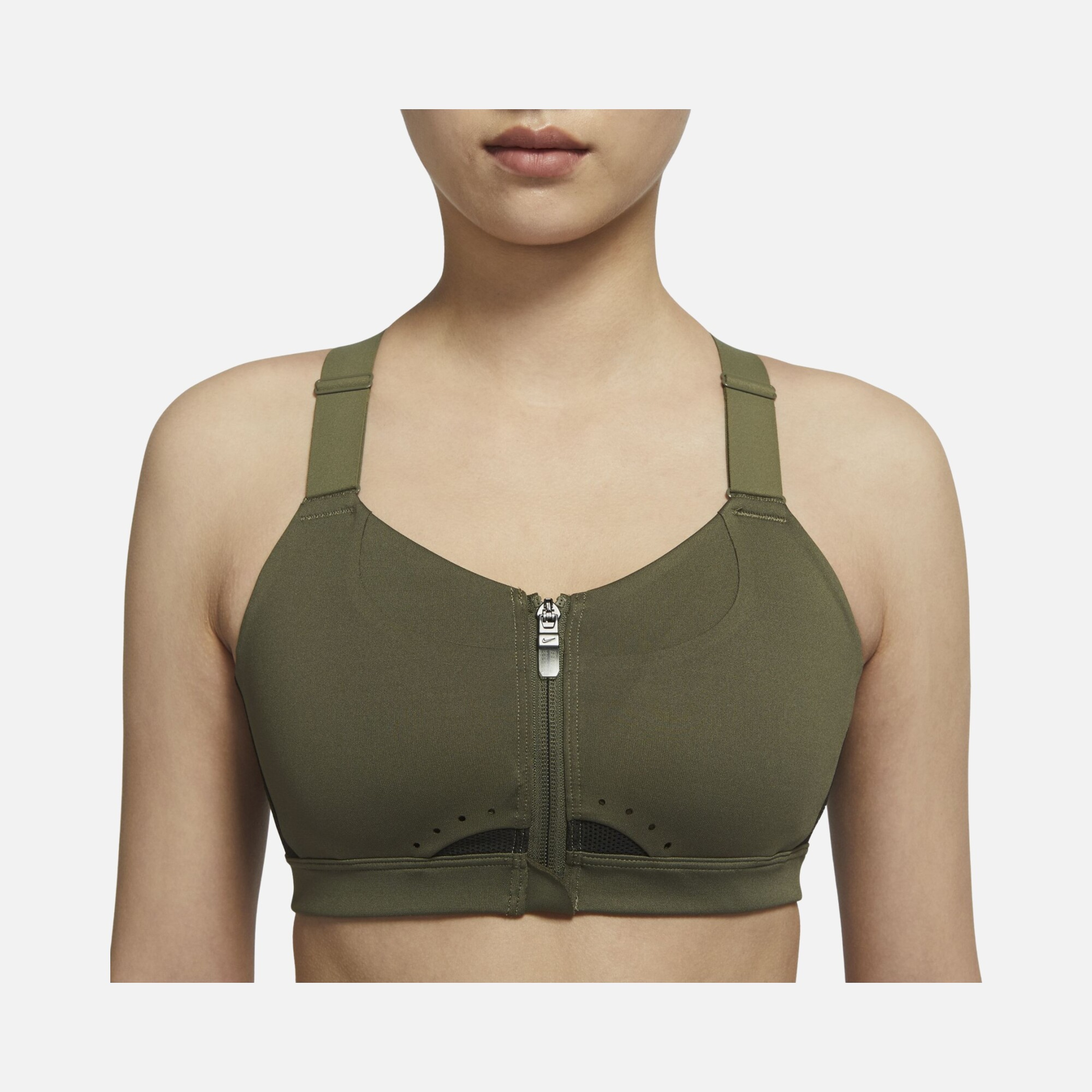 Nike Dri-Fit Alpha High-Support Padded Zip Training Kadın Bra