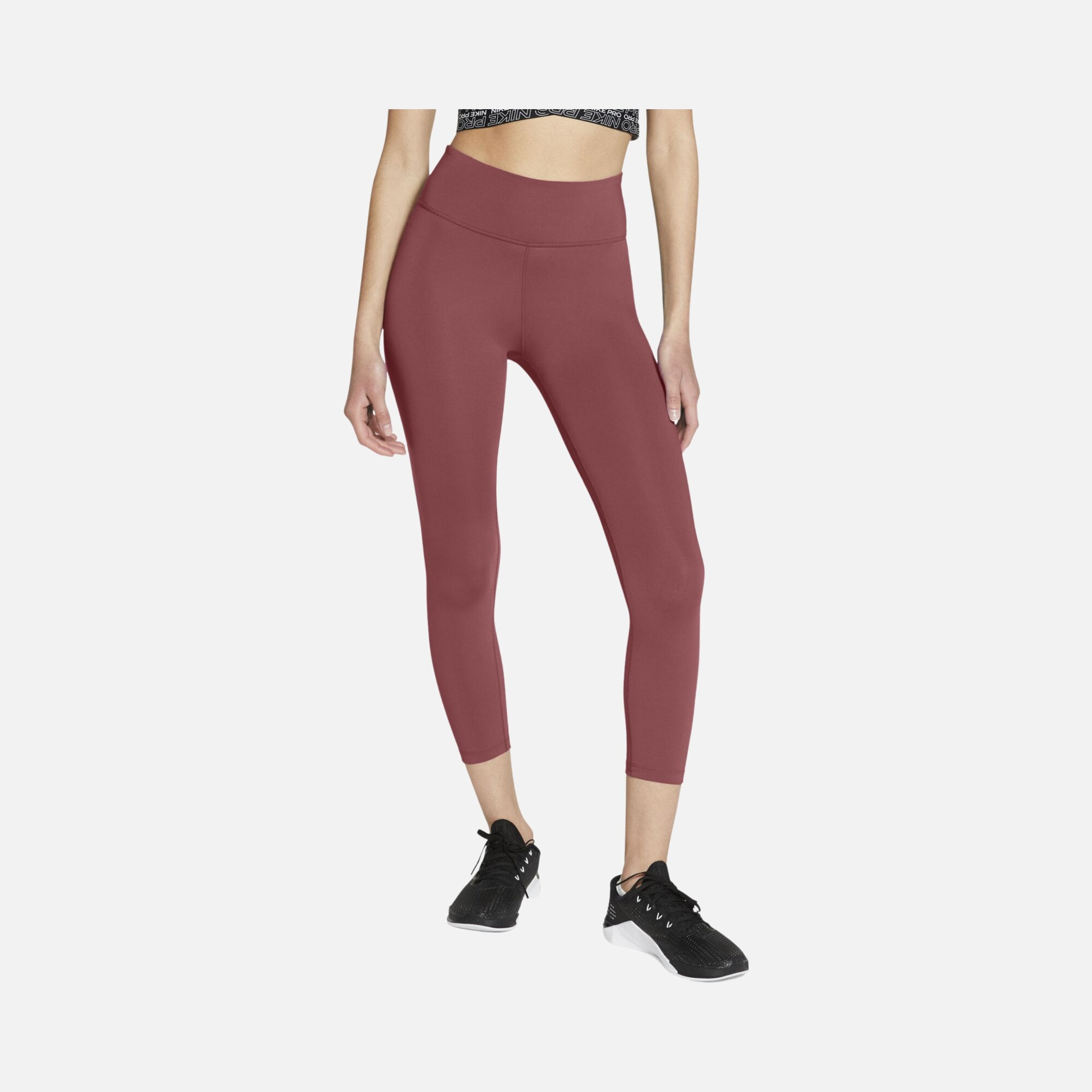 Nike One Mid-Rise Crop Kadın Tayt