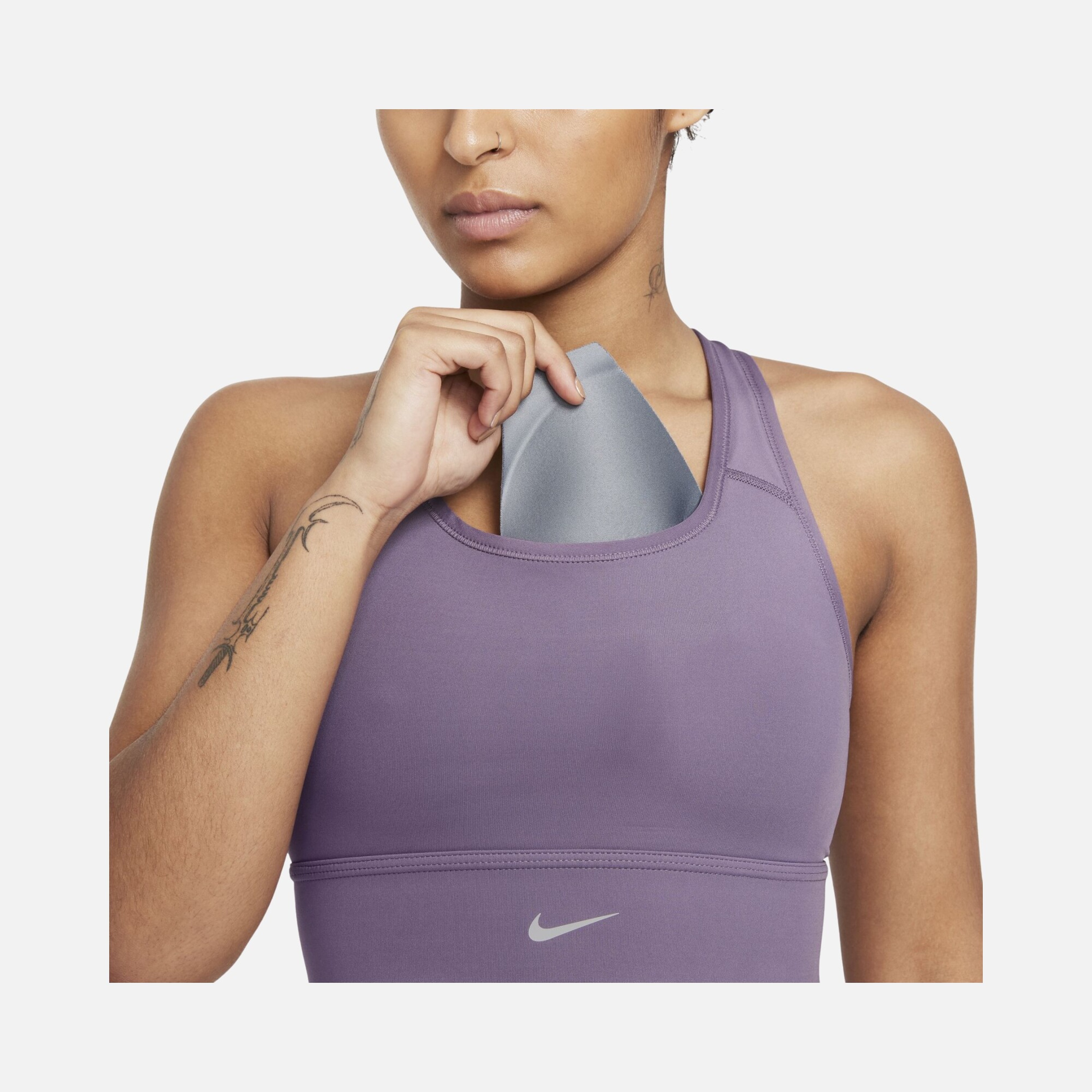Nike Dri-Fit Swoosh Medium-Support 1-Piece Kadın Bra