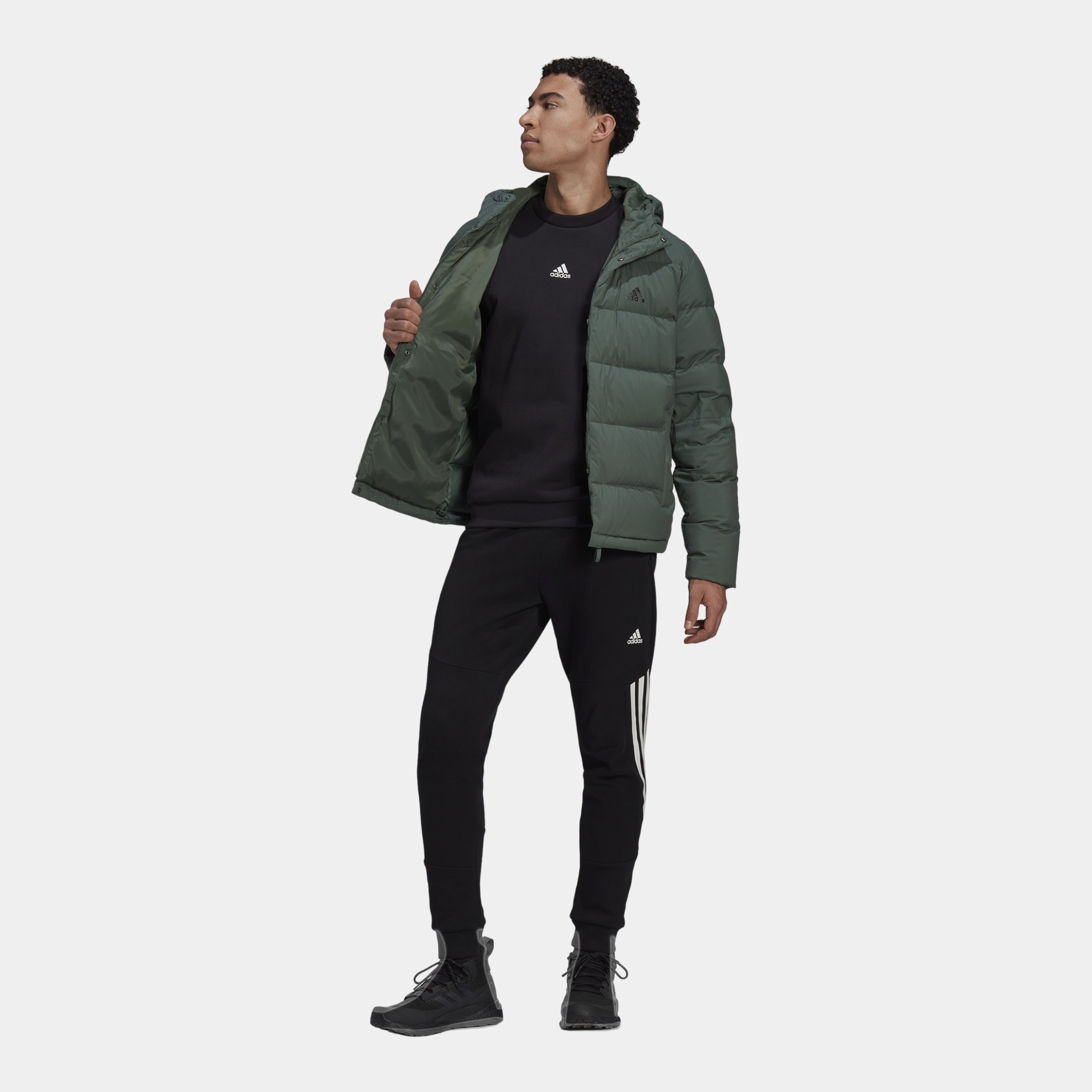 adidas Sportswear Helionic 600 Down Full-Zip Hoodie Erkek Mont