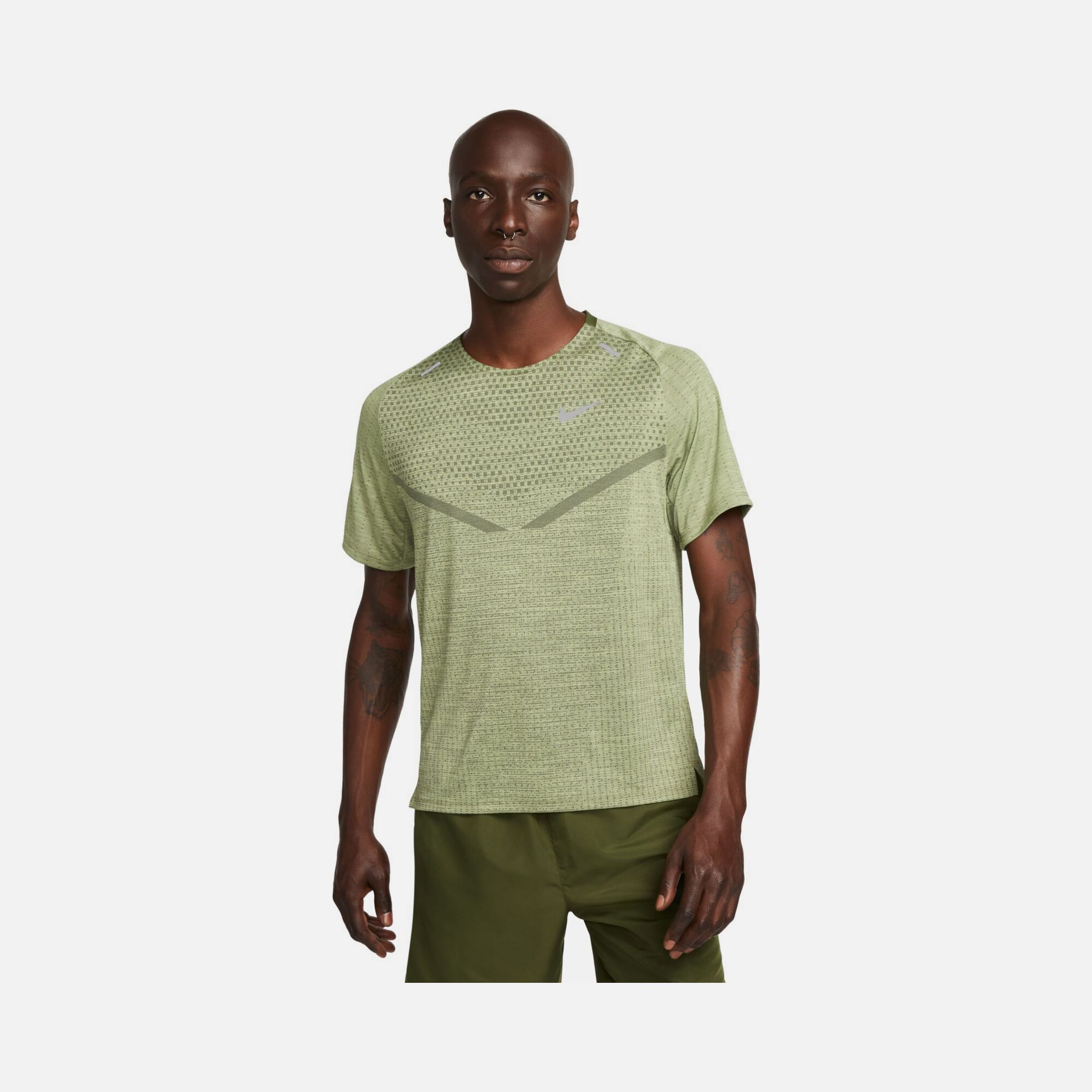 Nike Dri-Fit ADV TechKnit Ultra Running Short-Sleeve Erkek Tişört