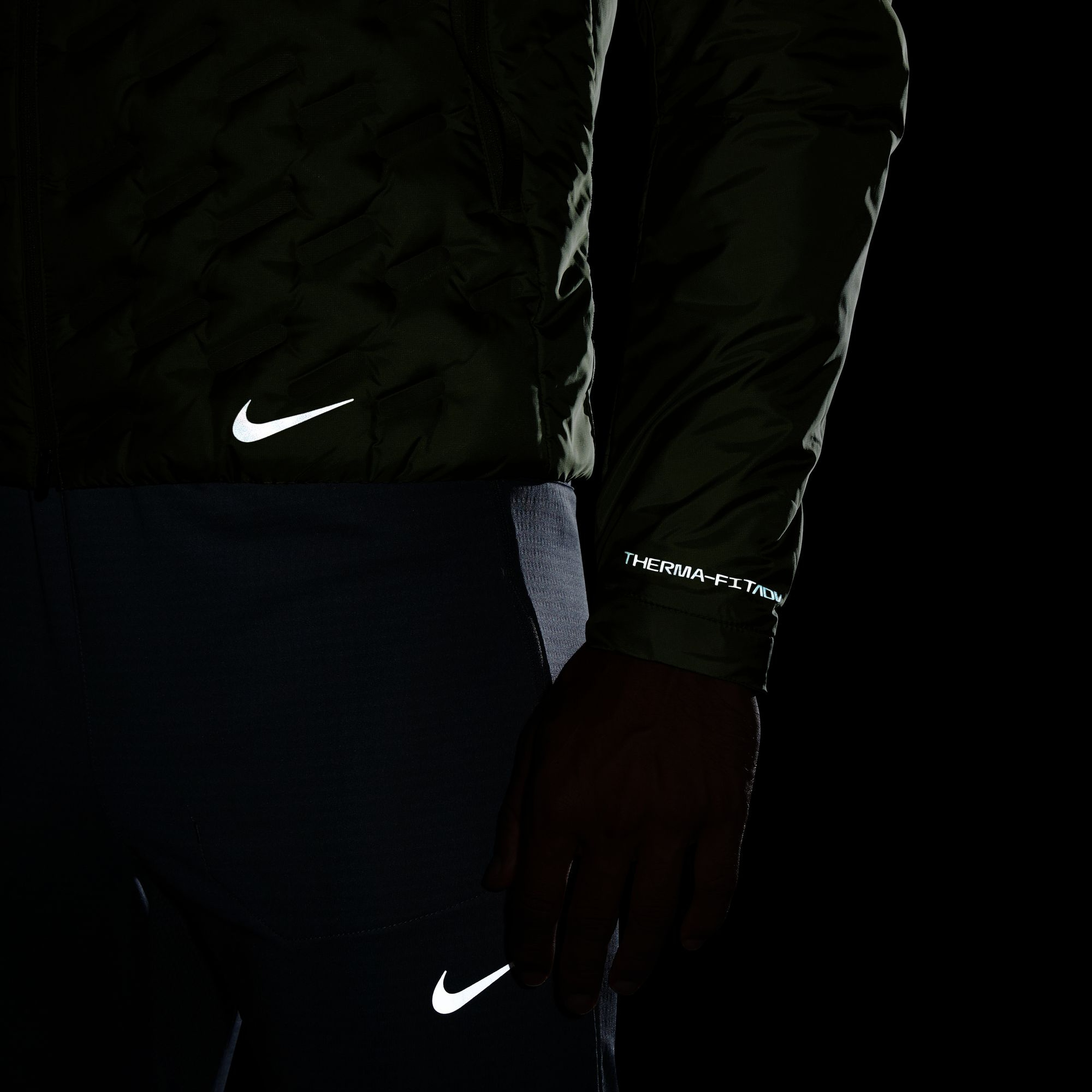 Nike Therma-Fit ADV Repel Down-Fill Running Full-Zip Hoodie Erkek Ceket