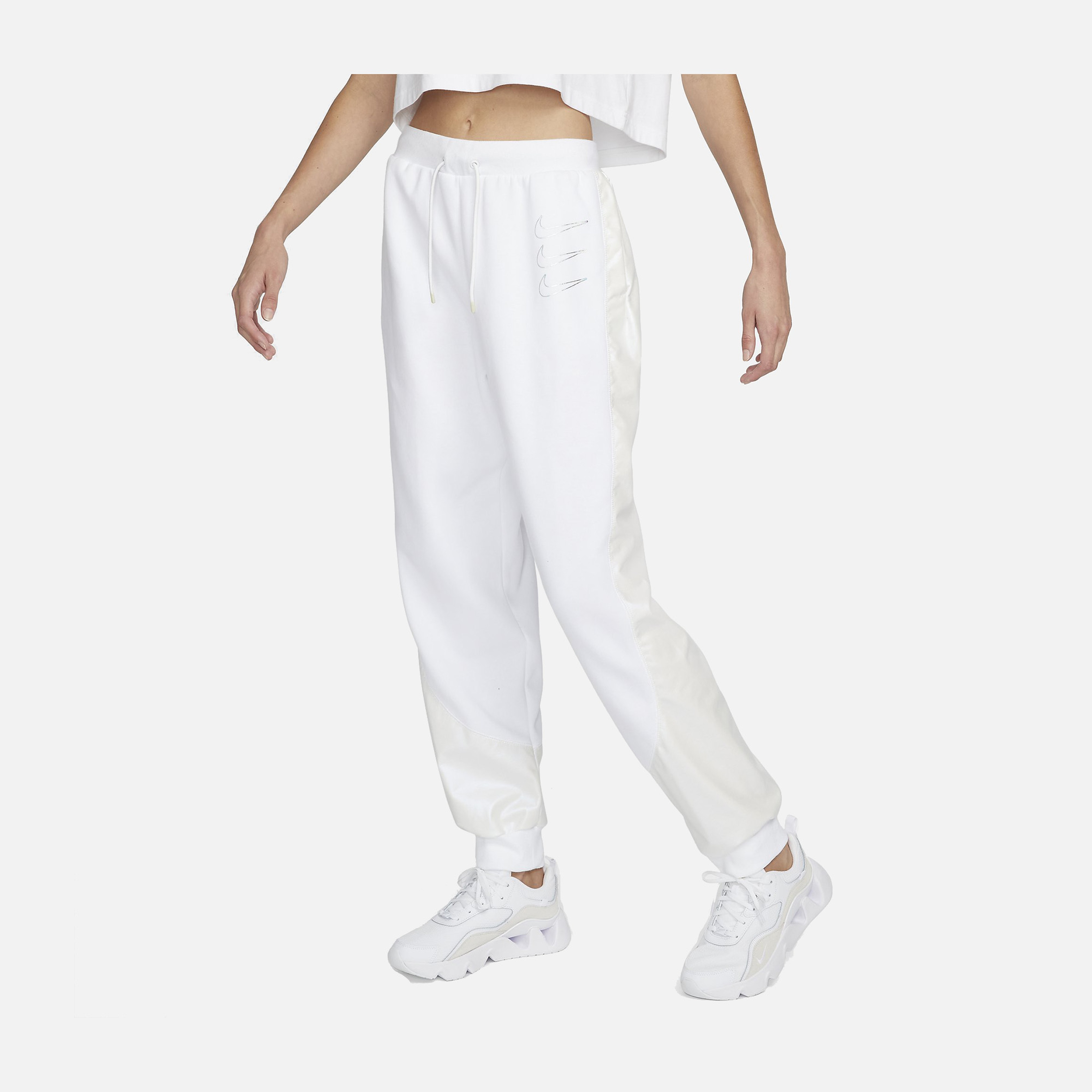 Nike Sportswear Fleece Graphic Mid-Rise Opal Shine Kadın Eşofman Altı