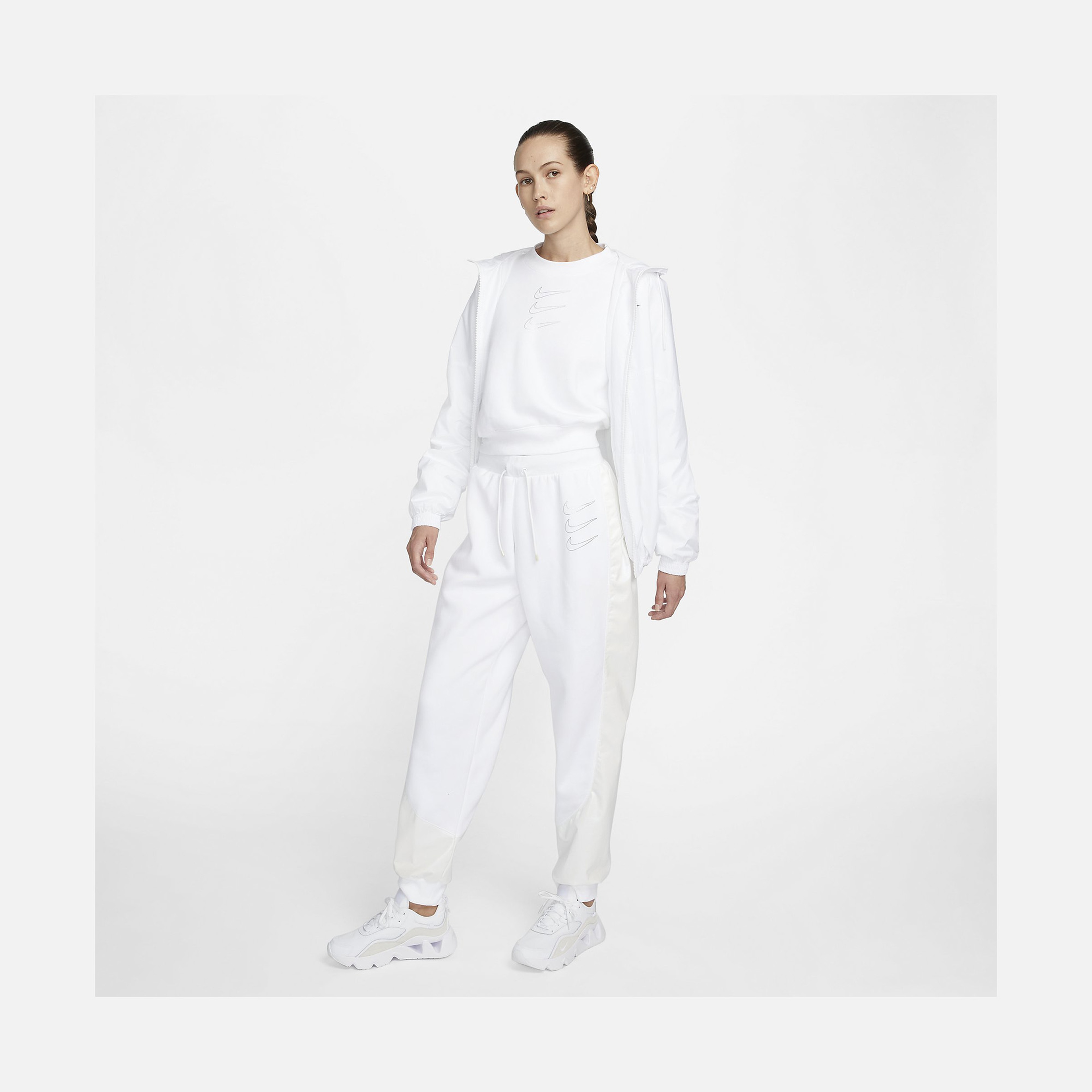 Nike Sportswear Fleece Graphic Mid-Rise Opal Shine Kadın Eşofman Altı