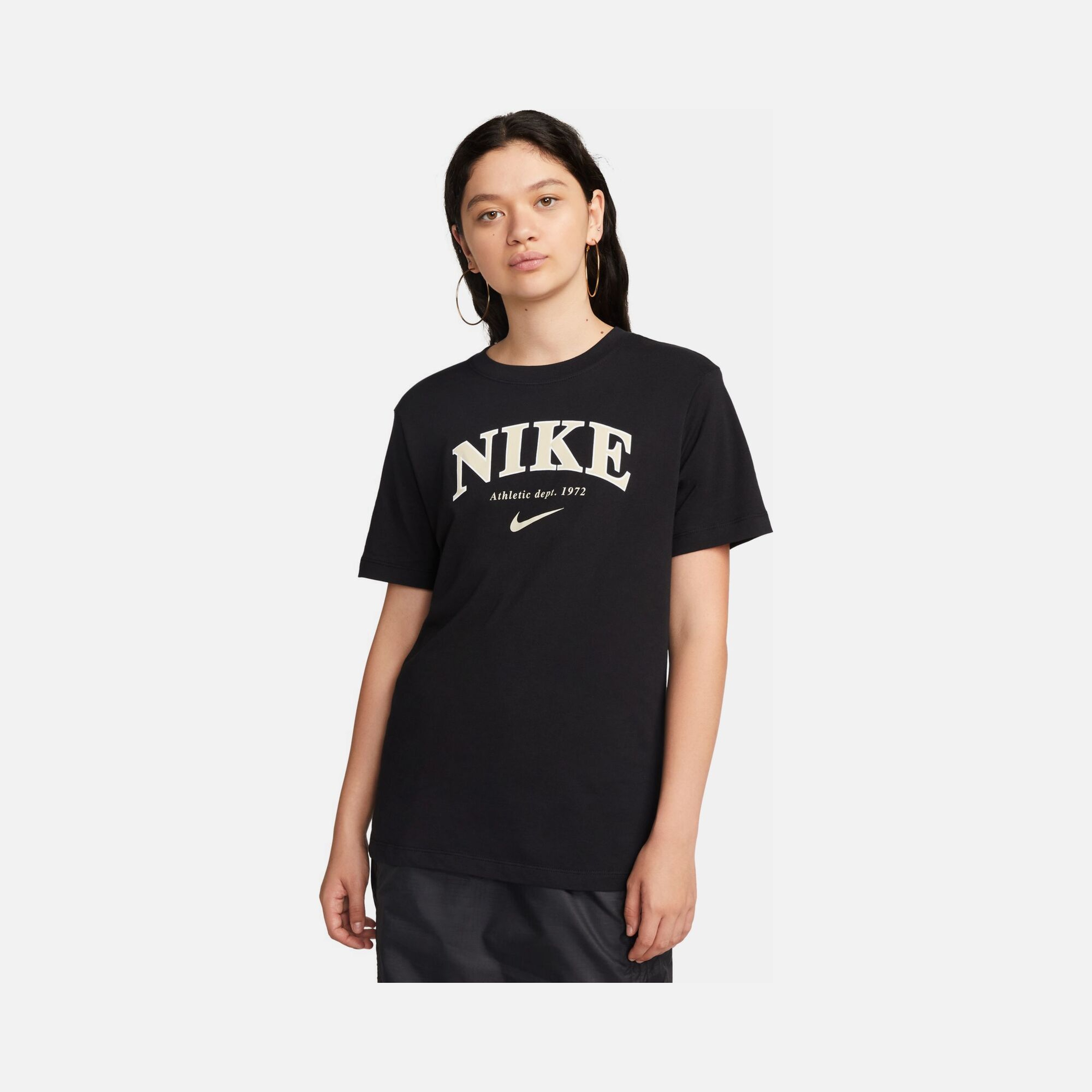 Nike Sportswear Phoenix Printed Boyfriend Short-Sleeve Kadın Tişört