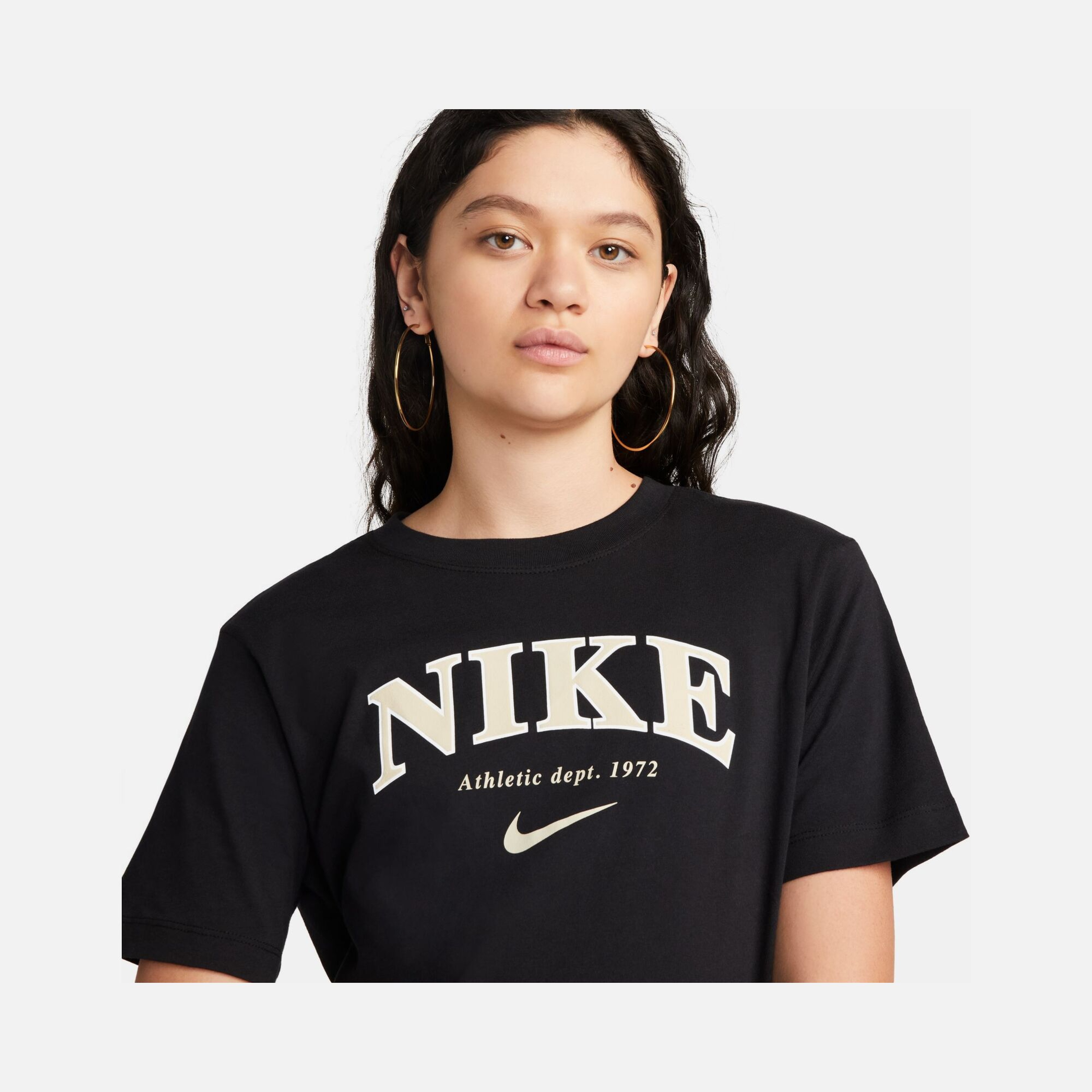 Nike Sportswear Phoenix Printed Boyfriend Short-Sleeve Kadın Tişört