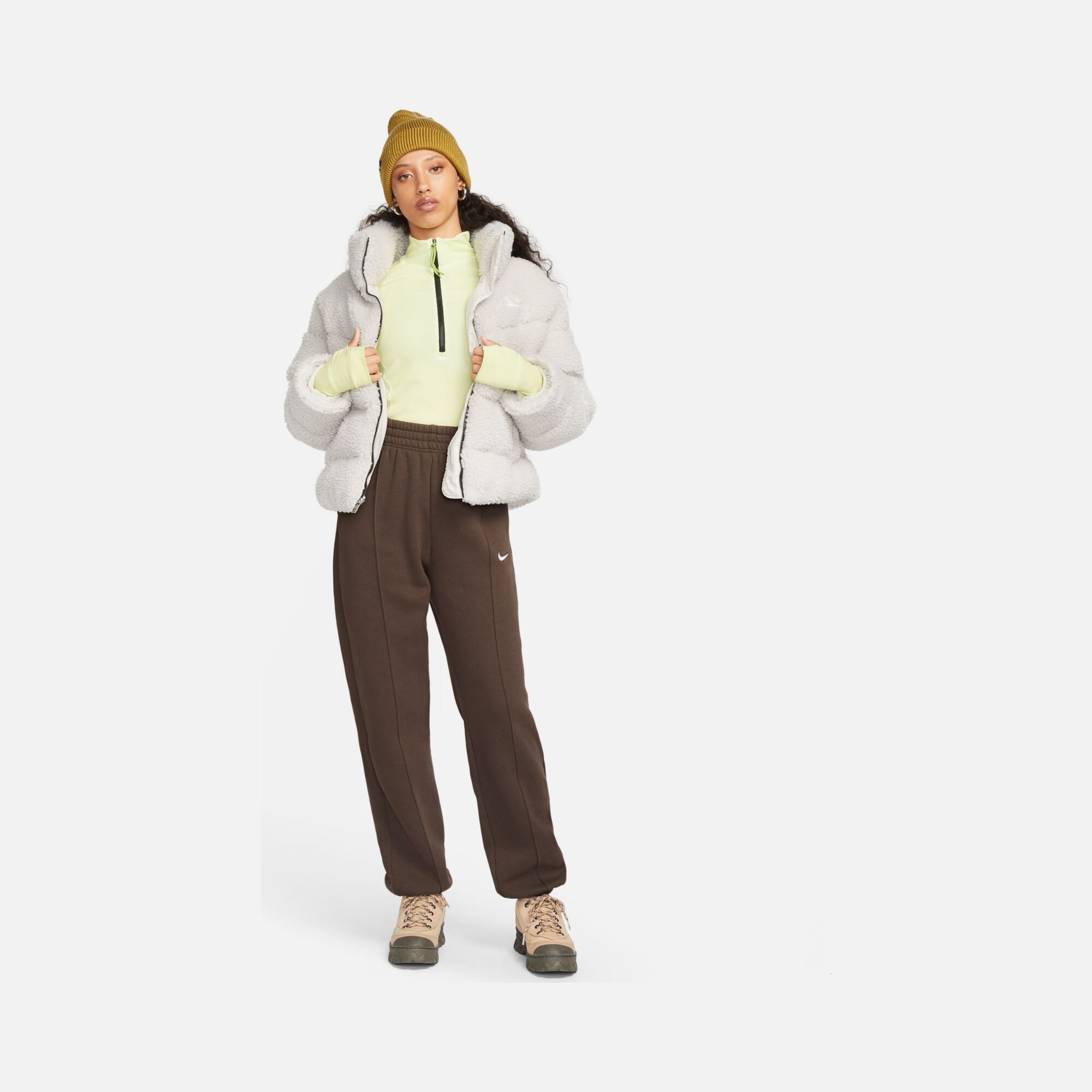 Nike Sportswear Therma-Fit City Series Synthetic Fill High-Pile Fleece Full-Zip Kadın Ceket