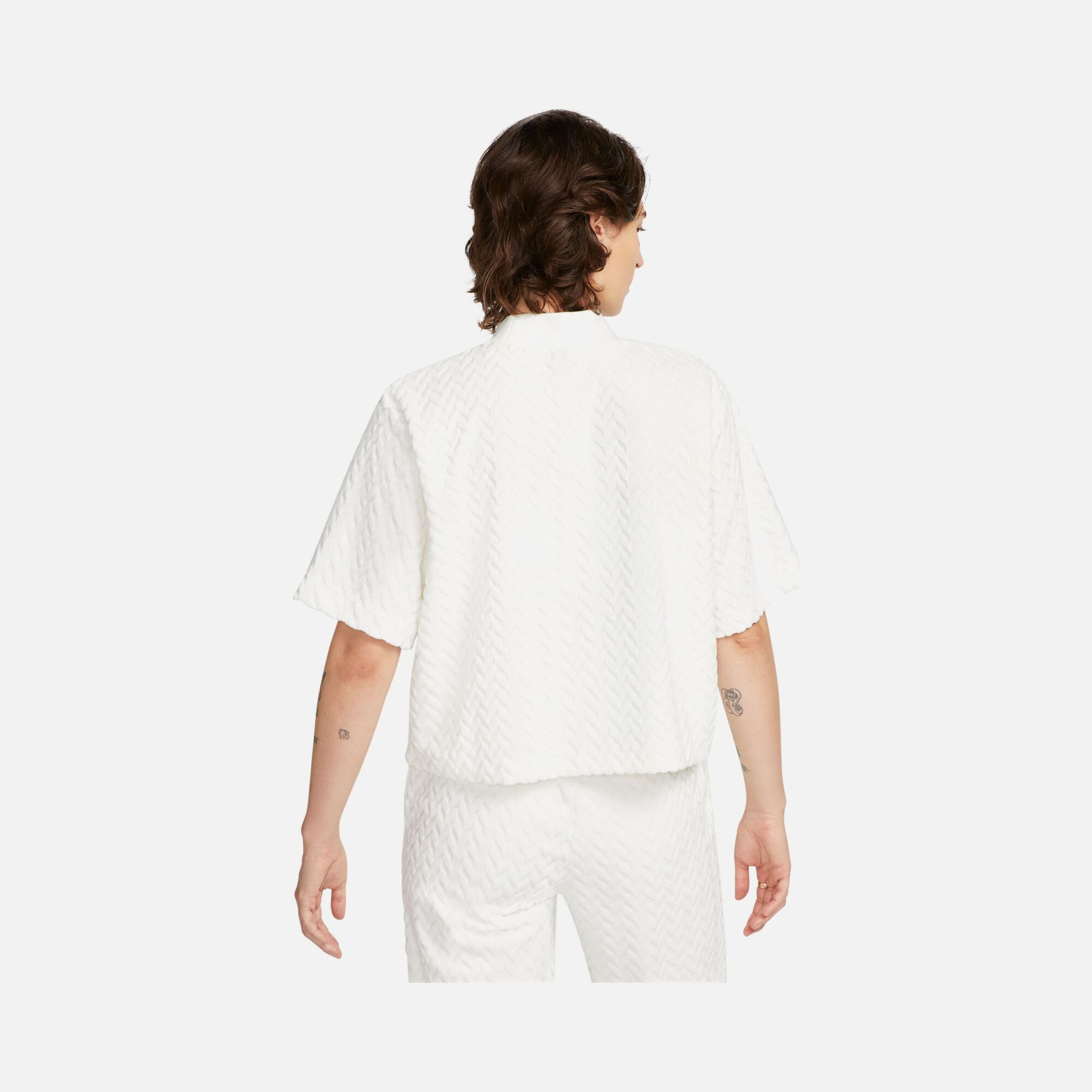 Nike Sportswear Everyday Mod Boxy Cropped Turtleneck Short-Sleeve Kadın Tişört