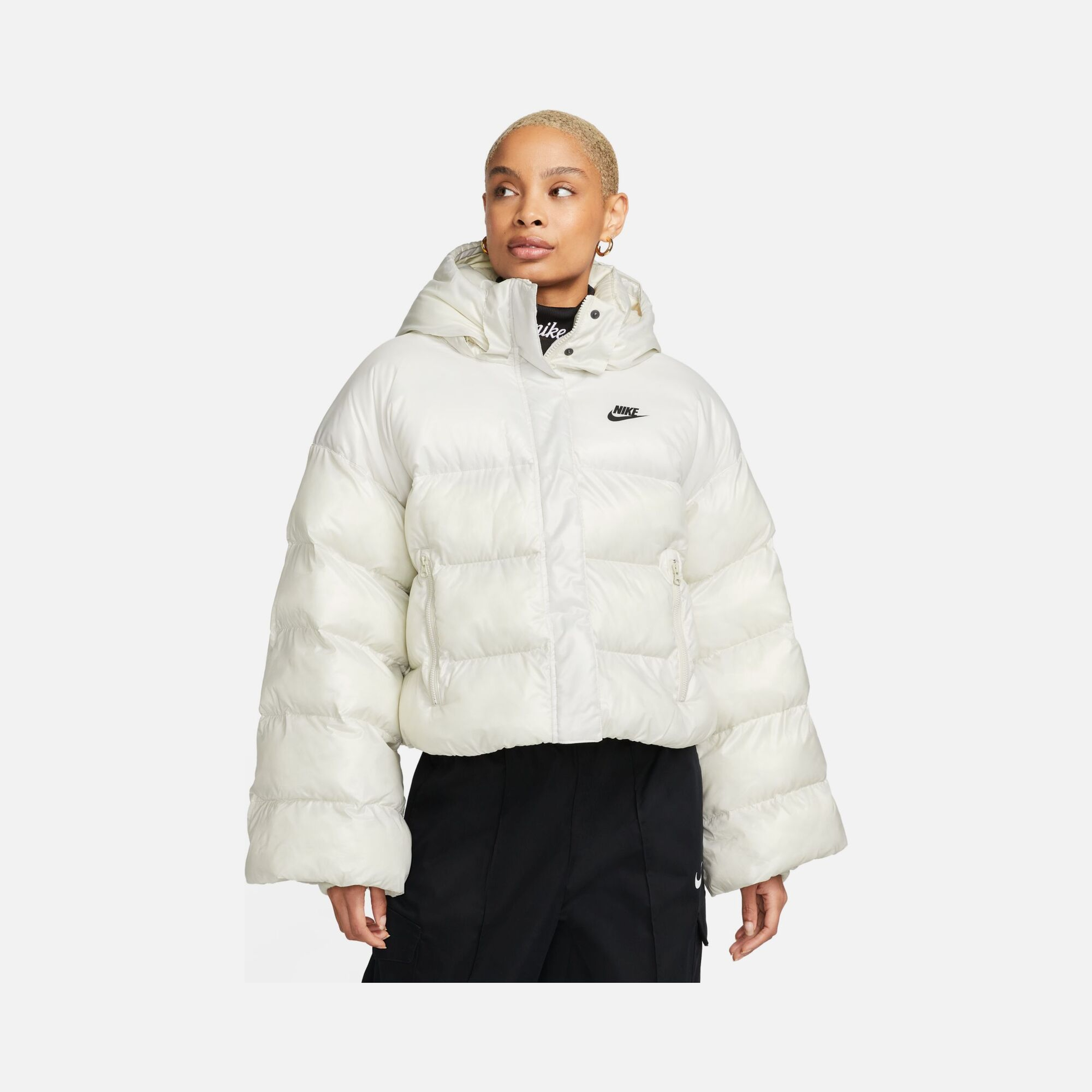 Nike Sportswear Therma-Fit City Series Synthetic Fill Full-Zip Hoodie Kadın Mont